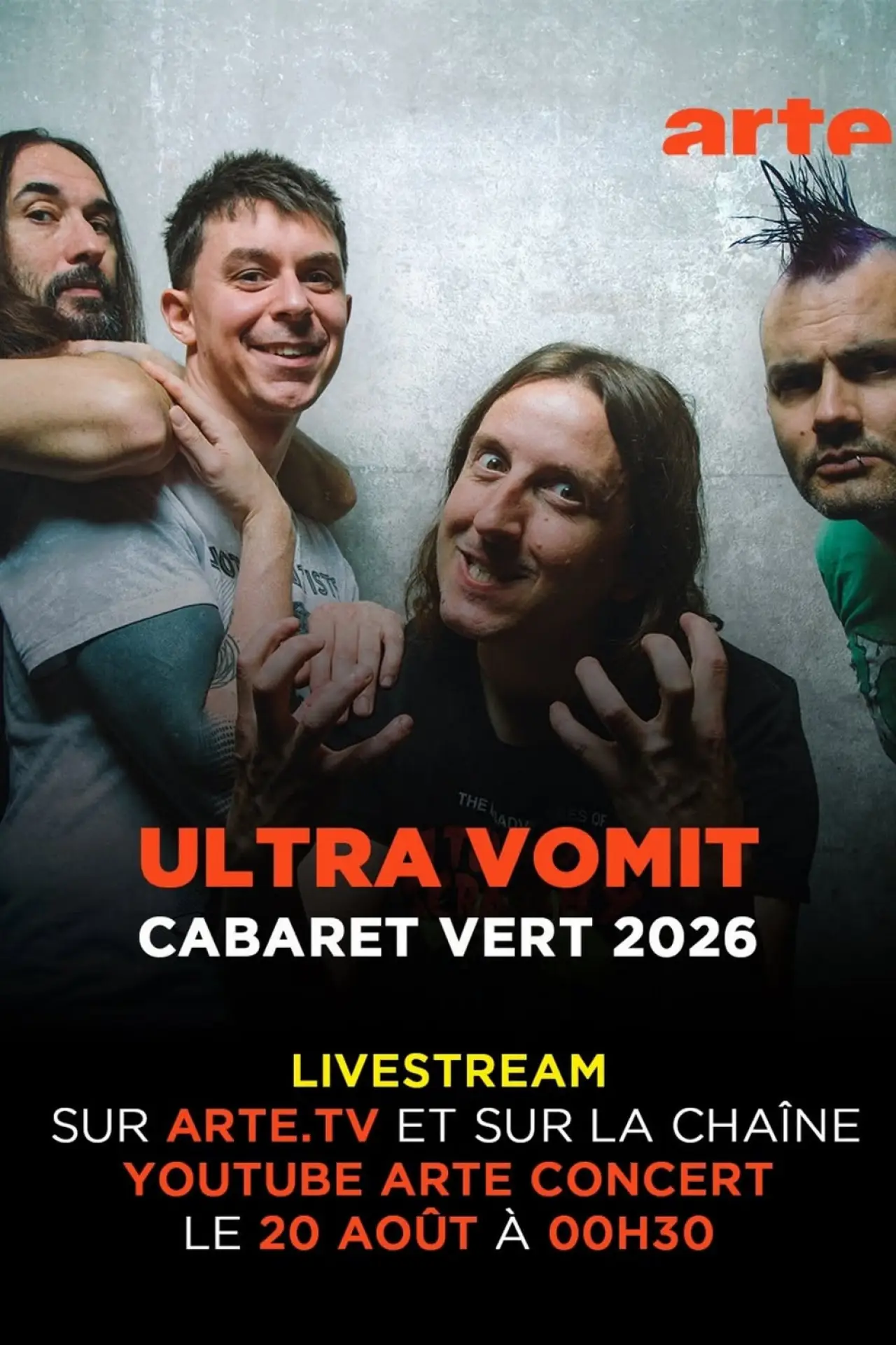 Plakat filmowy "Ultra Vomit - Cabaret Vert 2026"