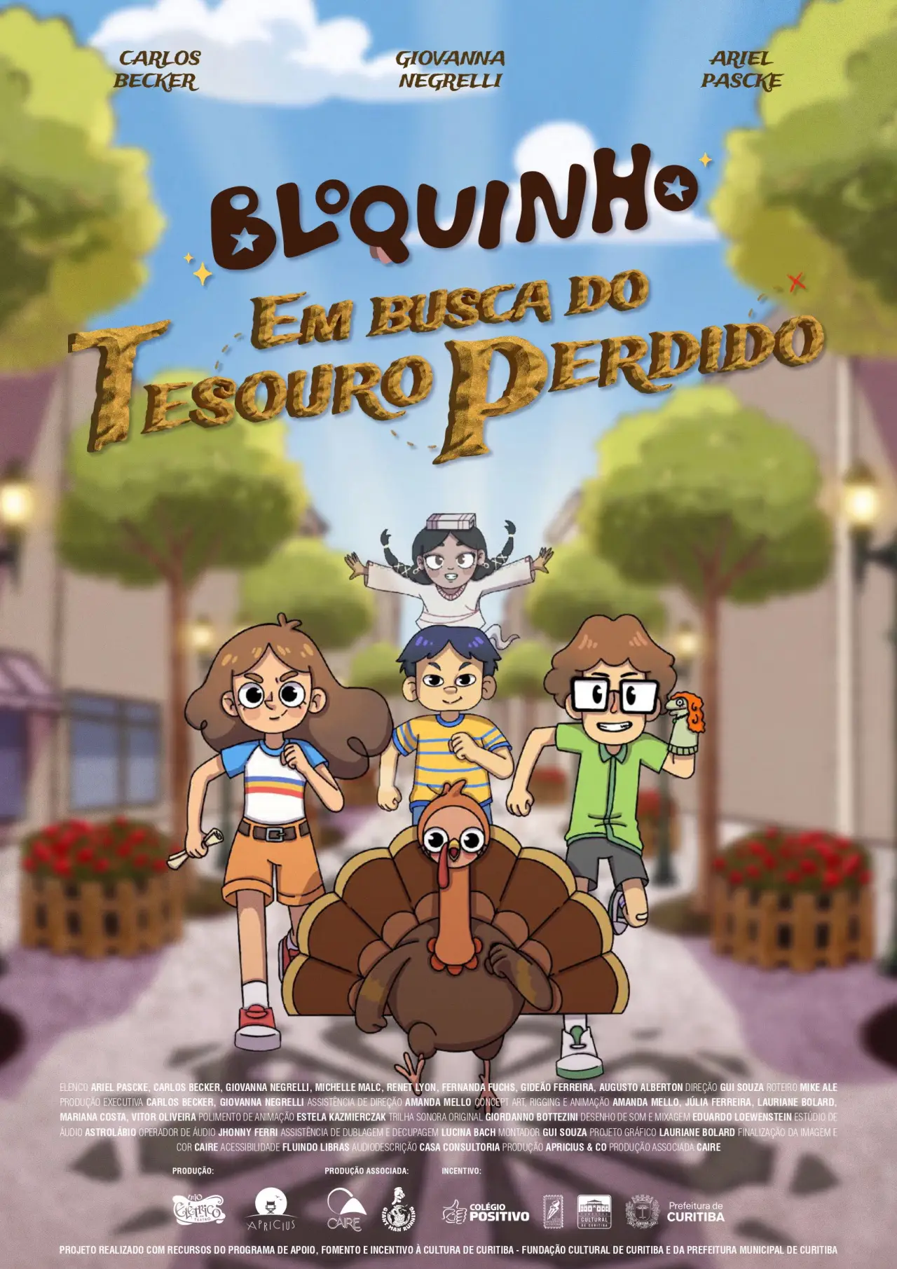 Plakat filmowy "Bloquinho: Em busca do tesouro perdido"
