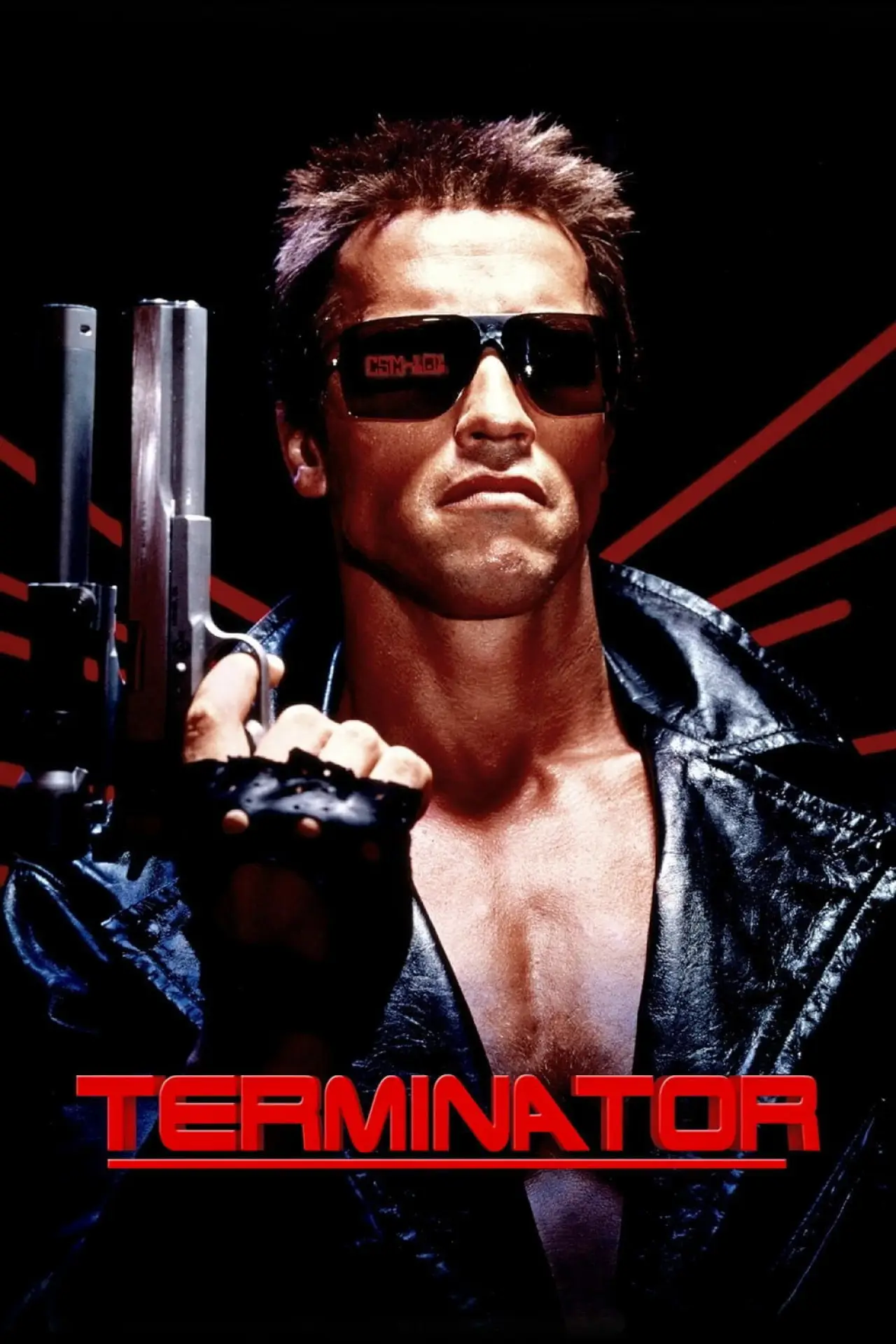 Plakat filmowy "Terminator, des machines et des hommes... et une femme"