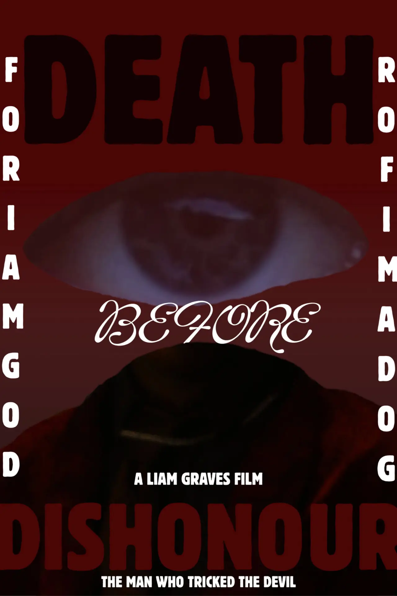 Plakat filmowy "DEATH BEFORE DISHONOUR: THE MAN WHO TRICKED THE DEVIL"