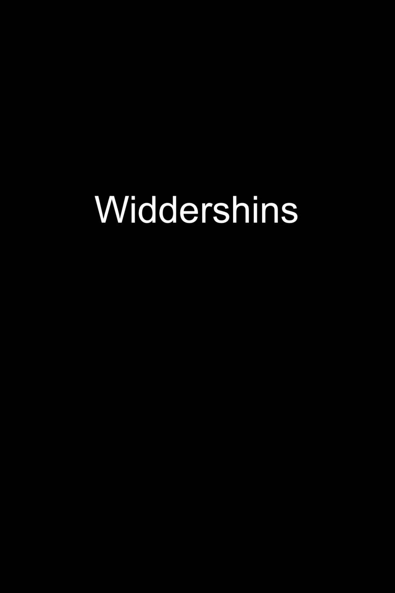 Plakat filmowy "Widdershins"