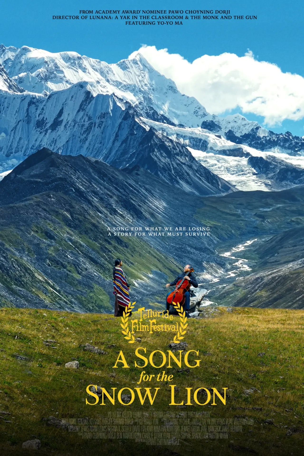 Plakat filmowy "A Song for the Snow Lion"