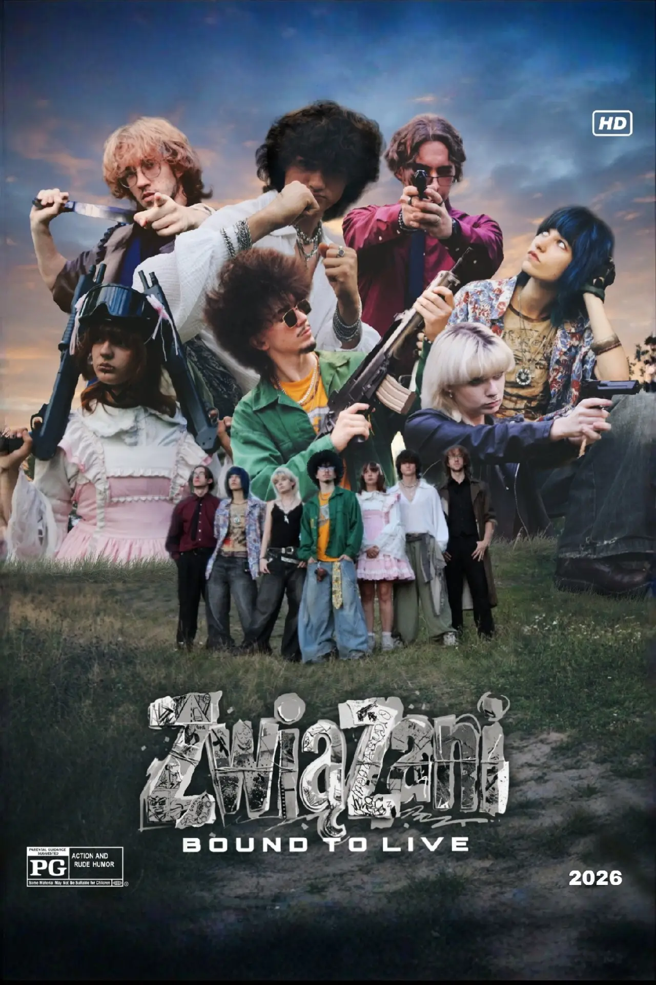 Plakat filmowy "Związani - Bound To Live"