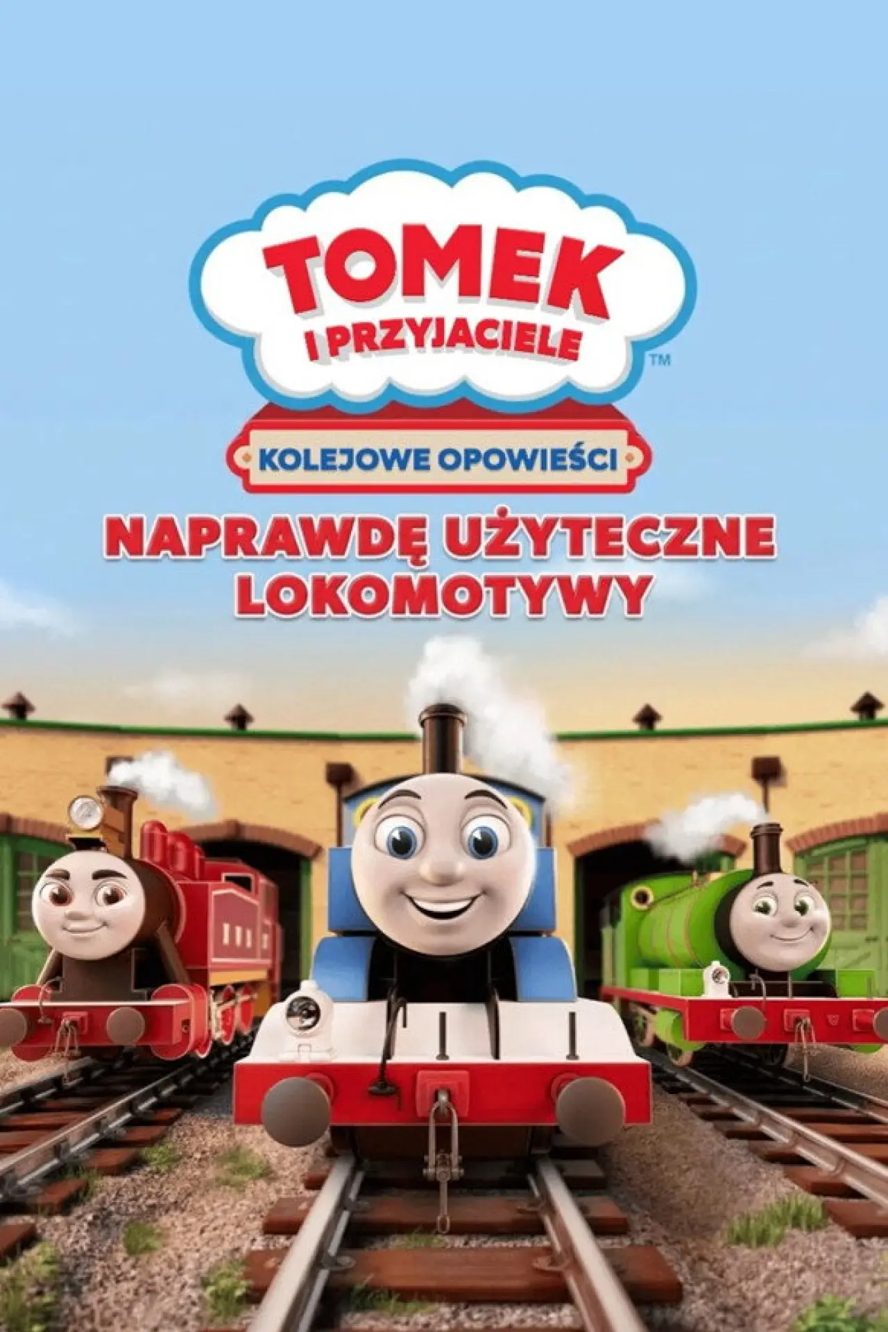 Plakat filmowy "Tomek i przyjaciele: Naprawdę użyteczne lokomotywy"