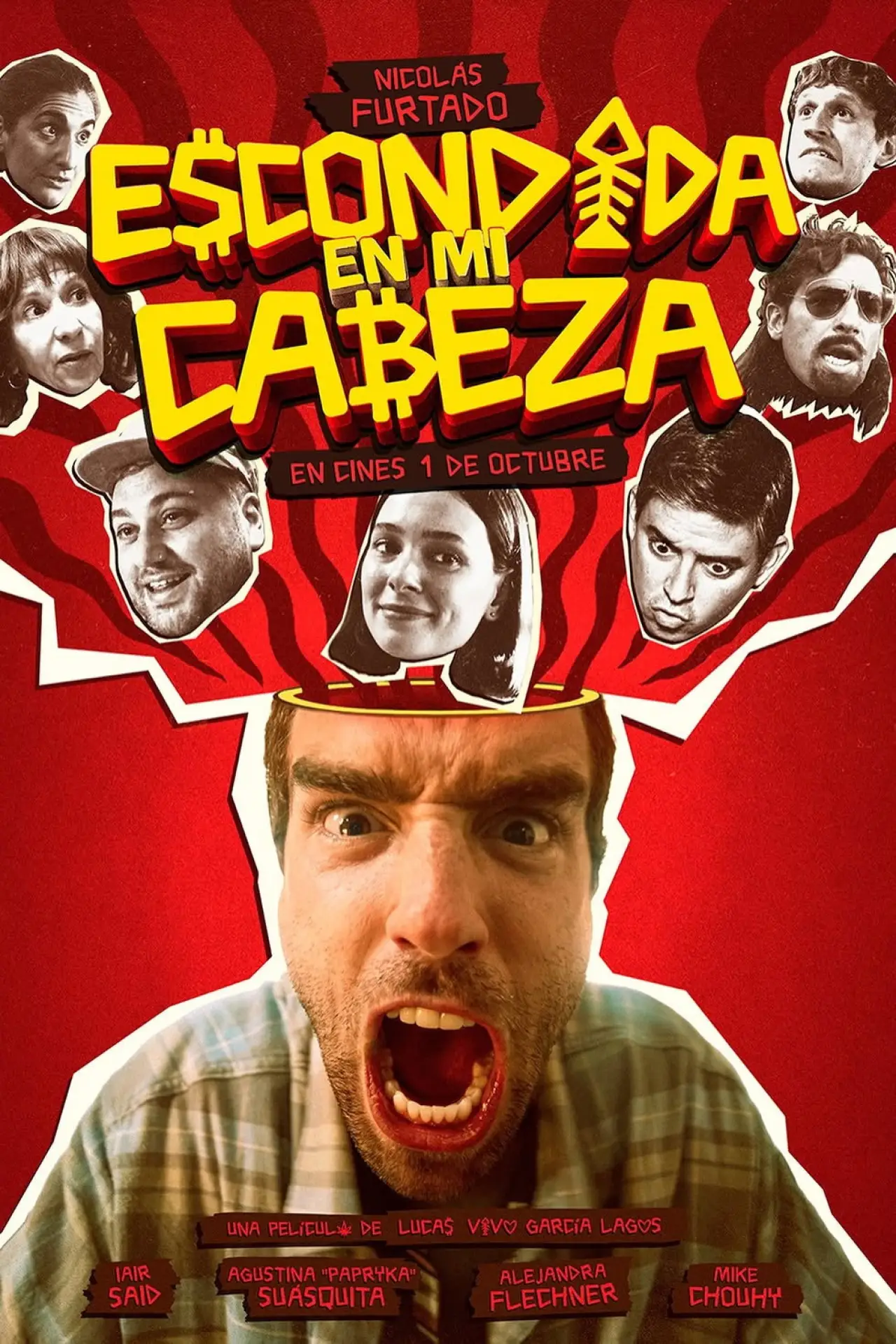 Plakat filmowy "Escondida en mi cabeza"