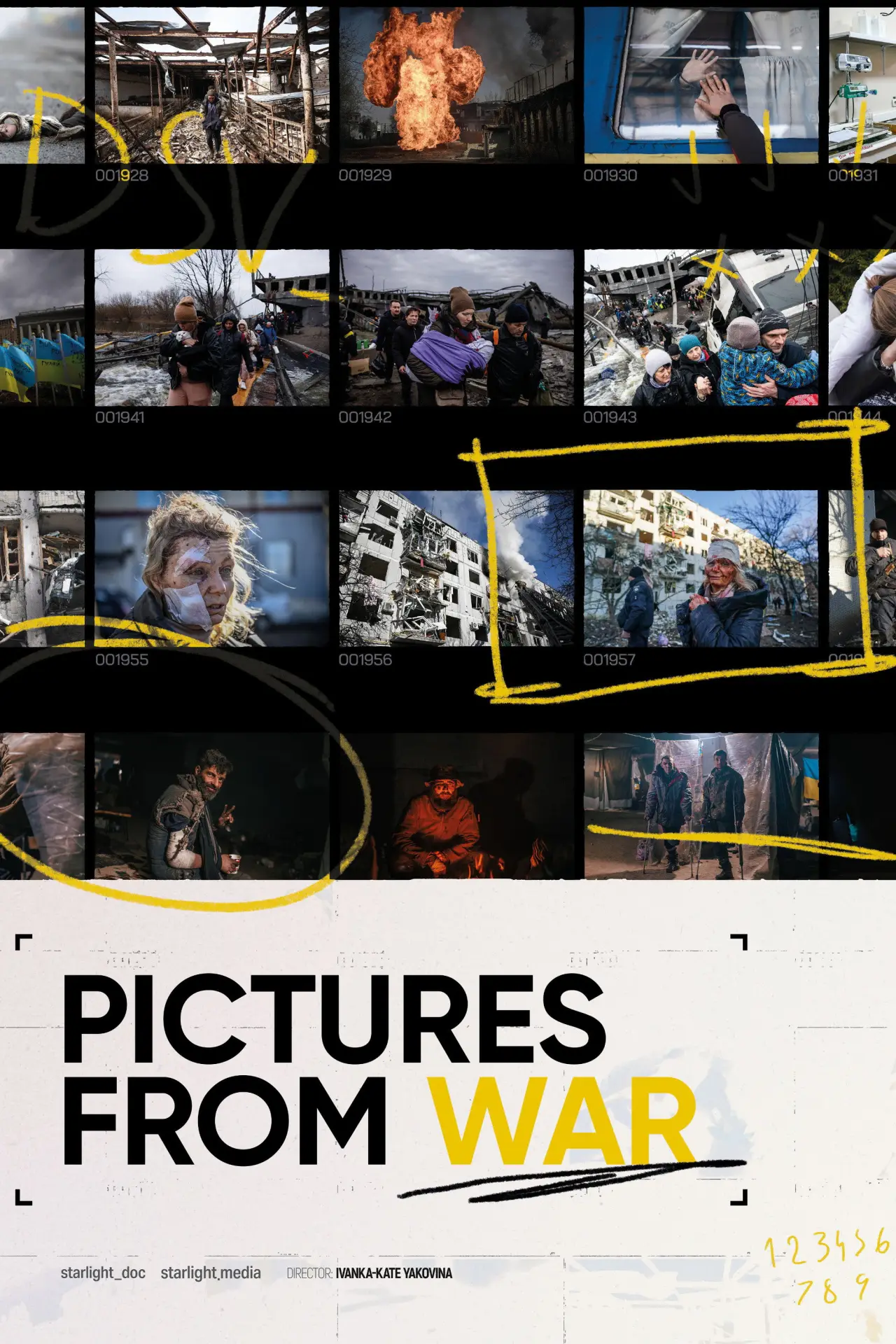 Plakat filmowy "Світлини з війни"