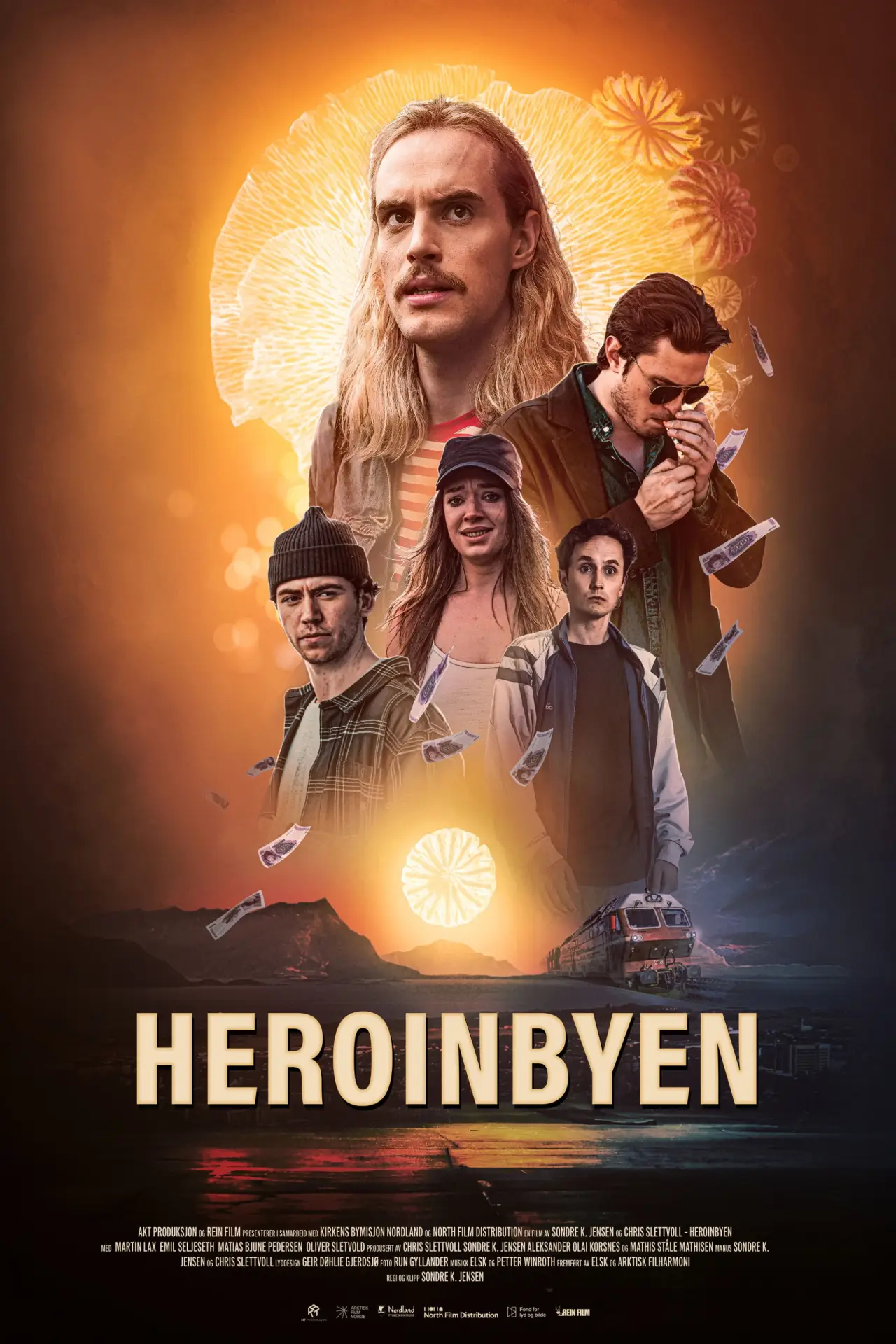 Plakat filmowy "Heroinbyen"