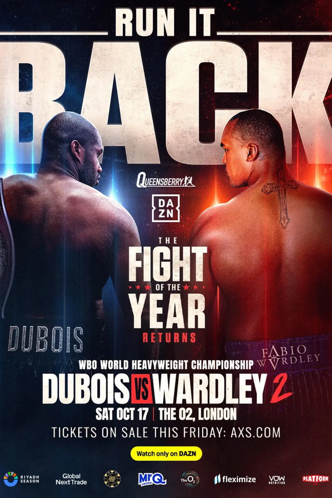 Plakat filmowy "Daniel Dubois vs. Fabio Wardley II"