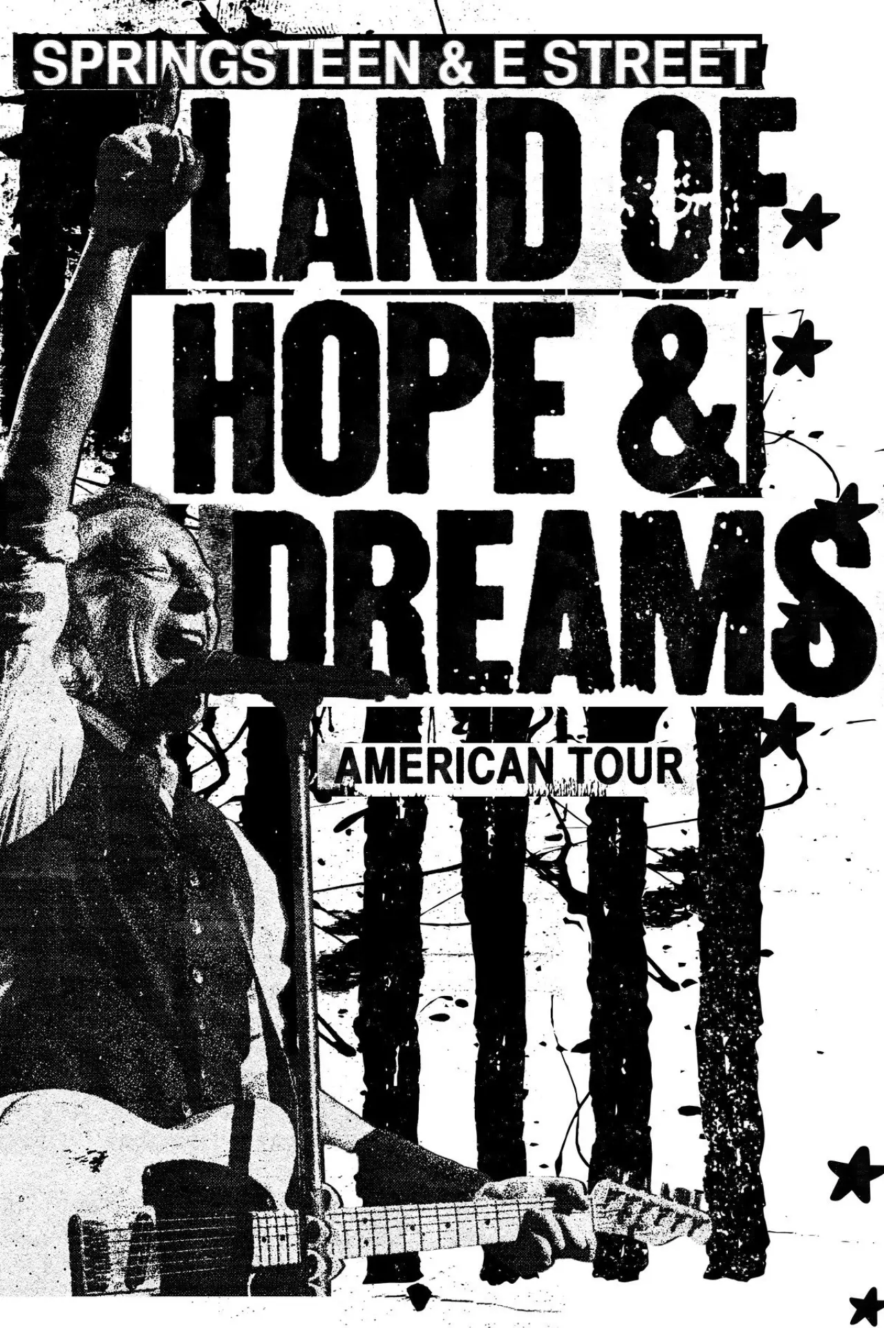 Plakat filmowy "Bruce Springsteen and the E Street Band: Land of Hope and Dreams American Tour (Philadelphia Freedom Cut): Part One"
