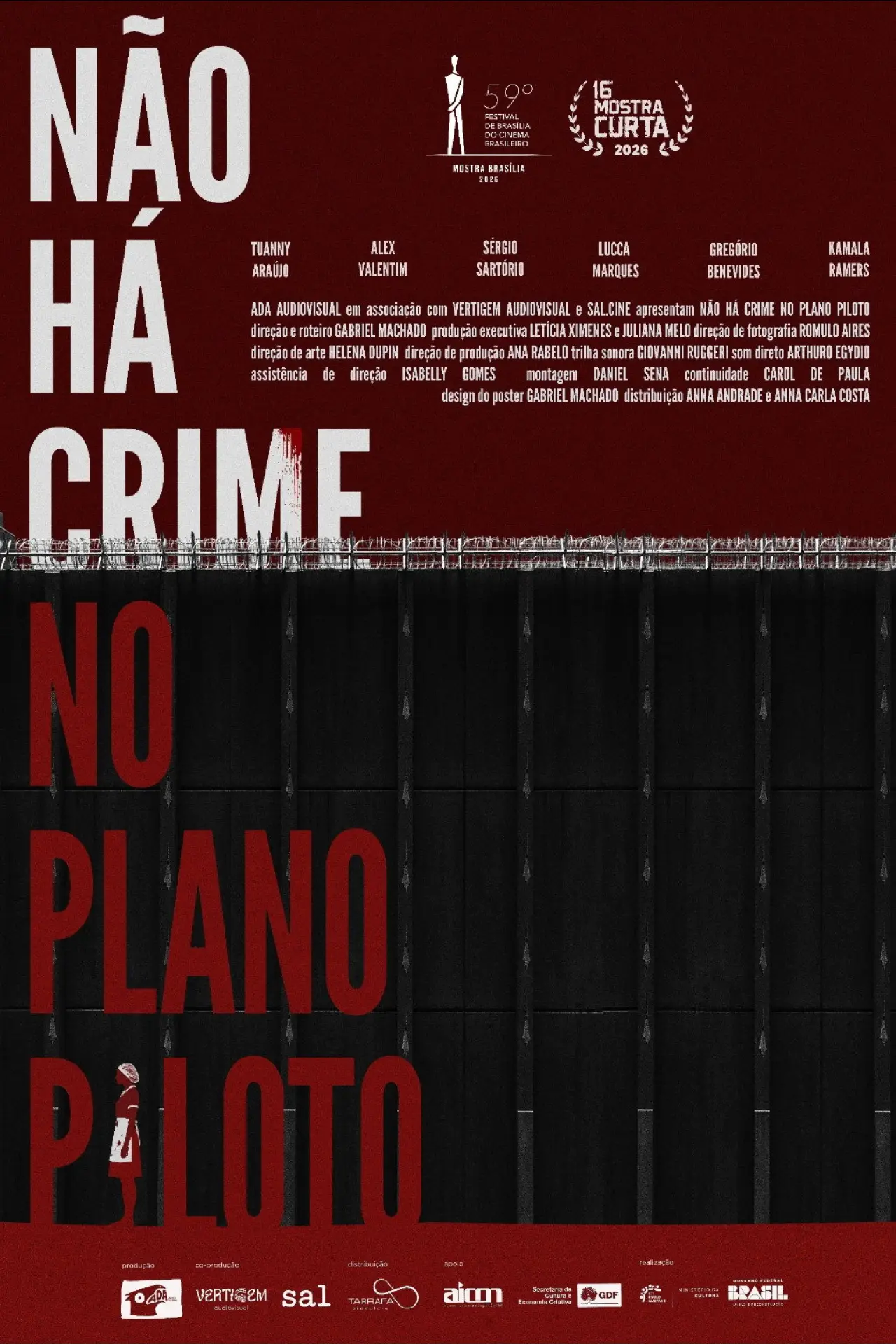 Plakat filmowy "Não Há Crime No Plano Piloto"