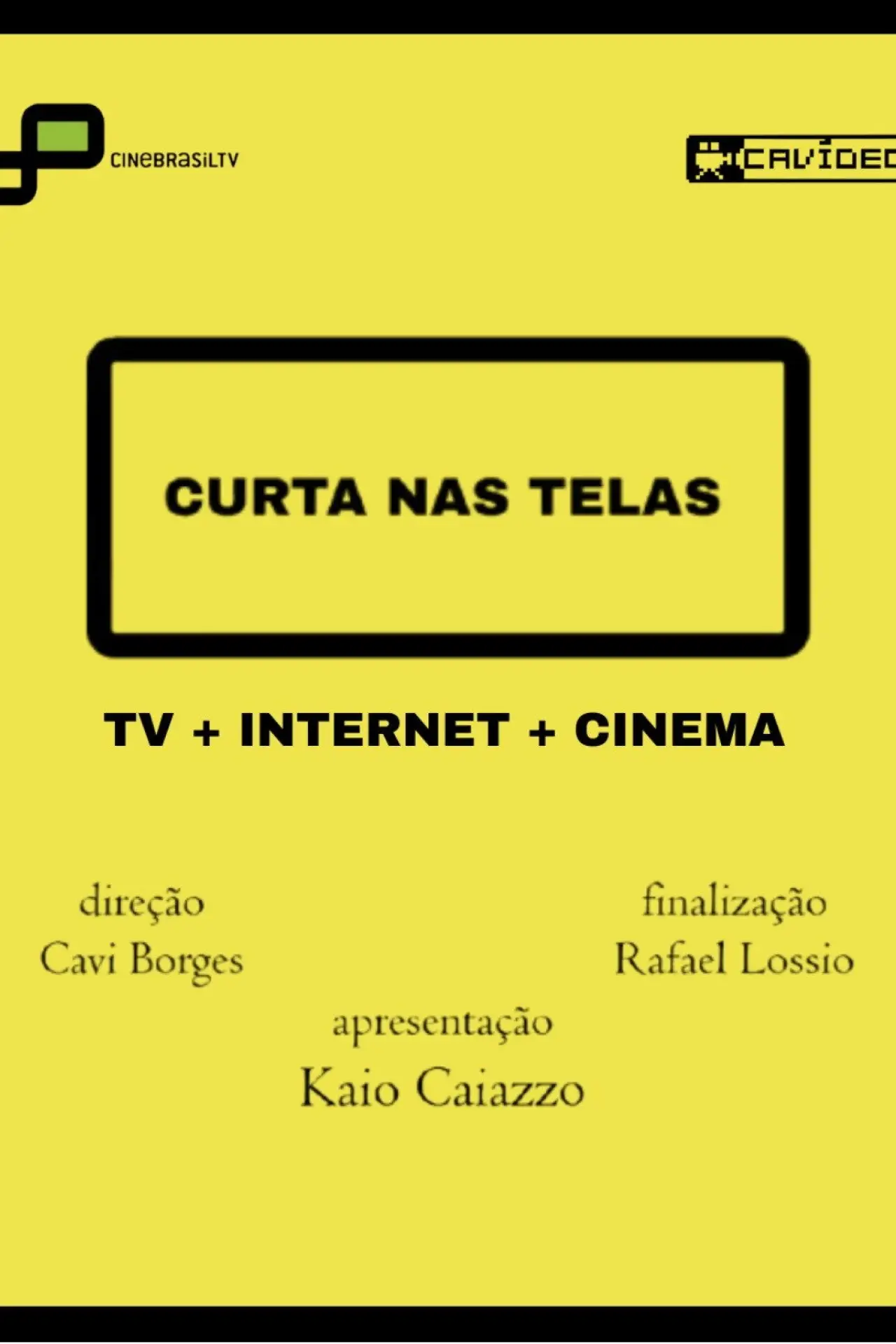 Plakat filmowy "Curta Nas Telas - "Diante do Espelho" de Walter Lima Jr"