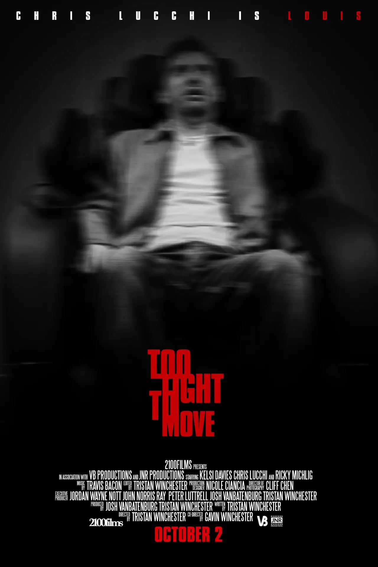 Plakat filmowy "Too Tight to Move"