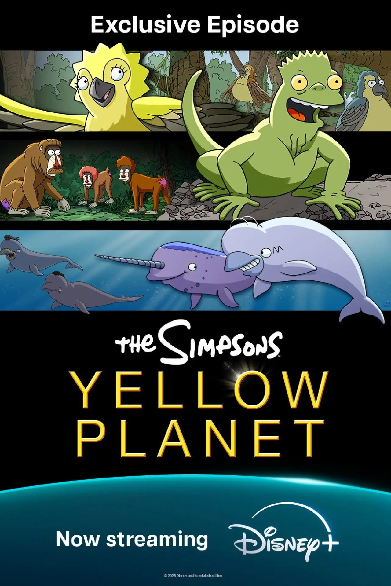 Plakat filmowy "The Simpson: Yellow Planet"