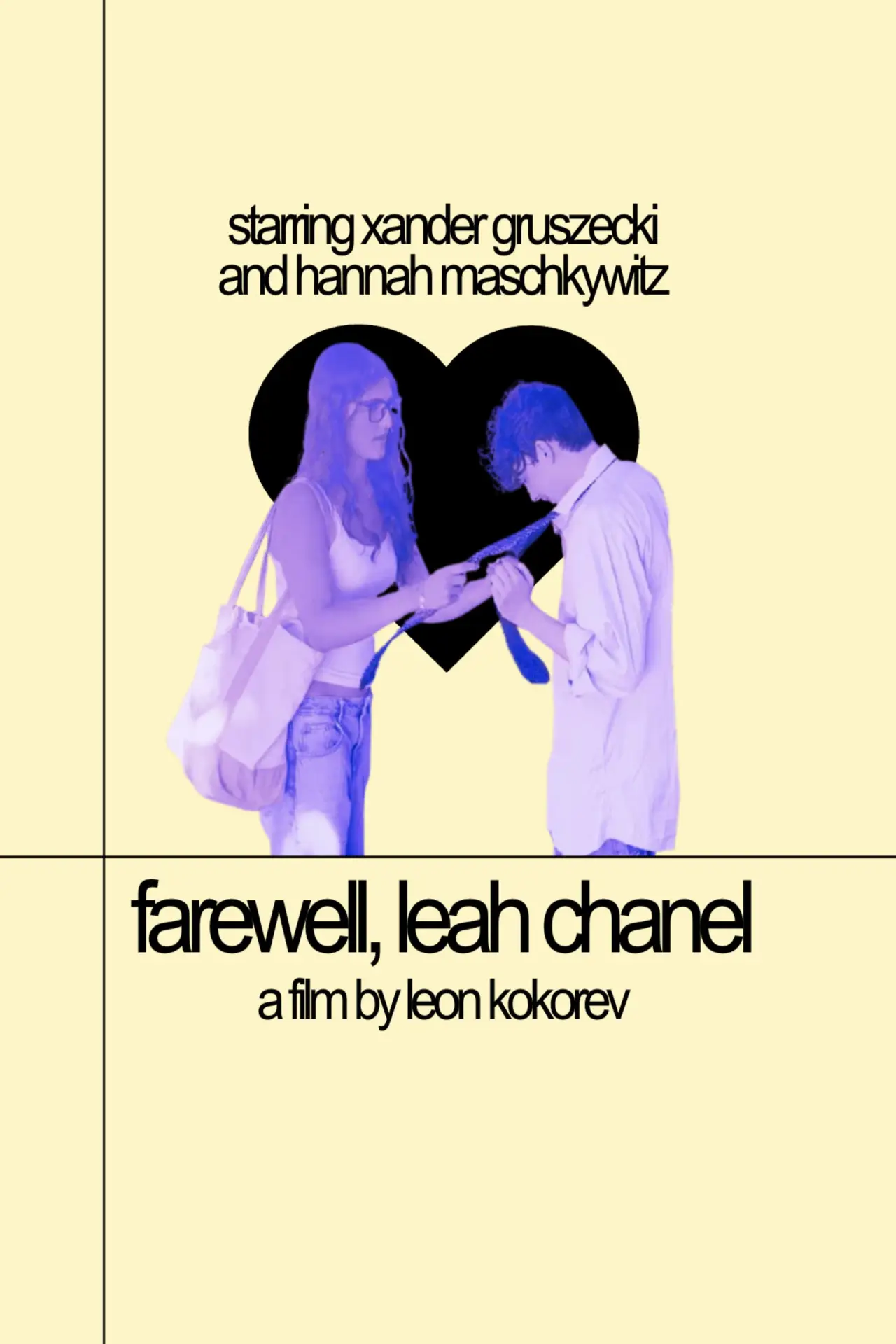 Plakat filmowy "Farewell, Leah Chanel"