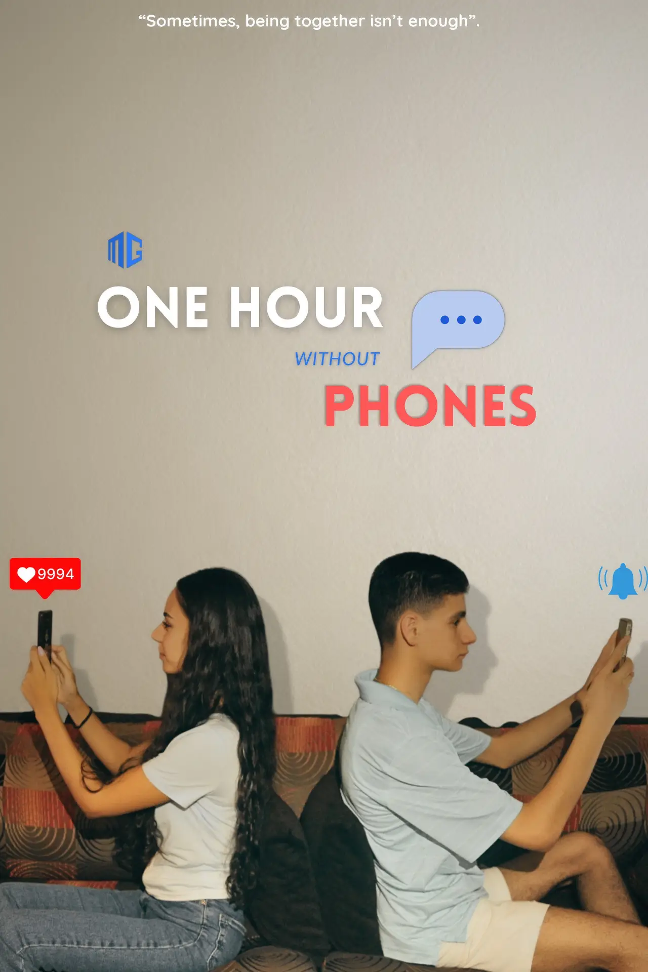 Plakat filmowy "One Hour Without Phones"