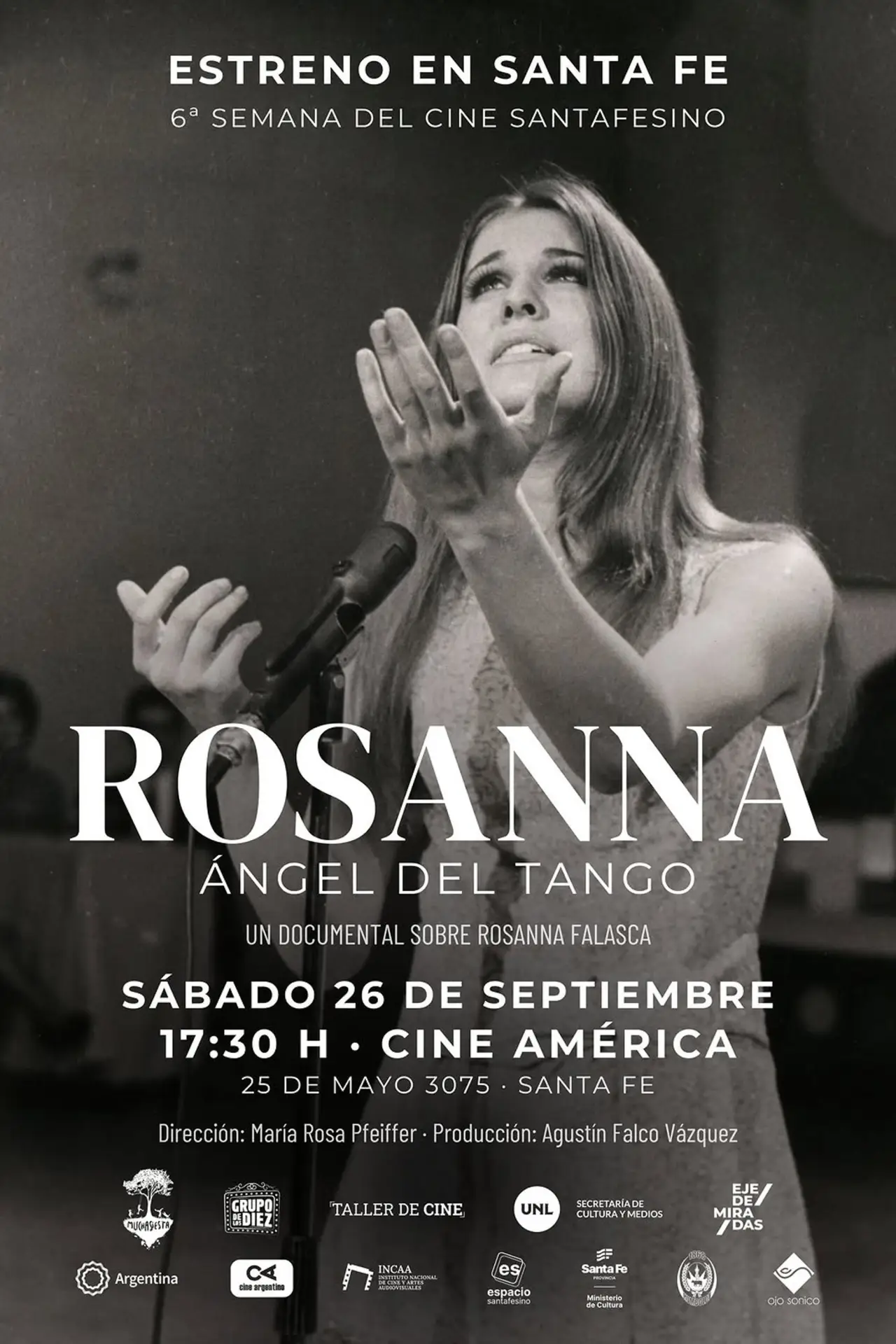 Plakat filmowy "Rosanna, ángel del tango"