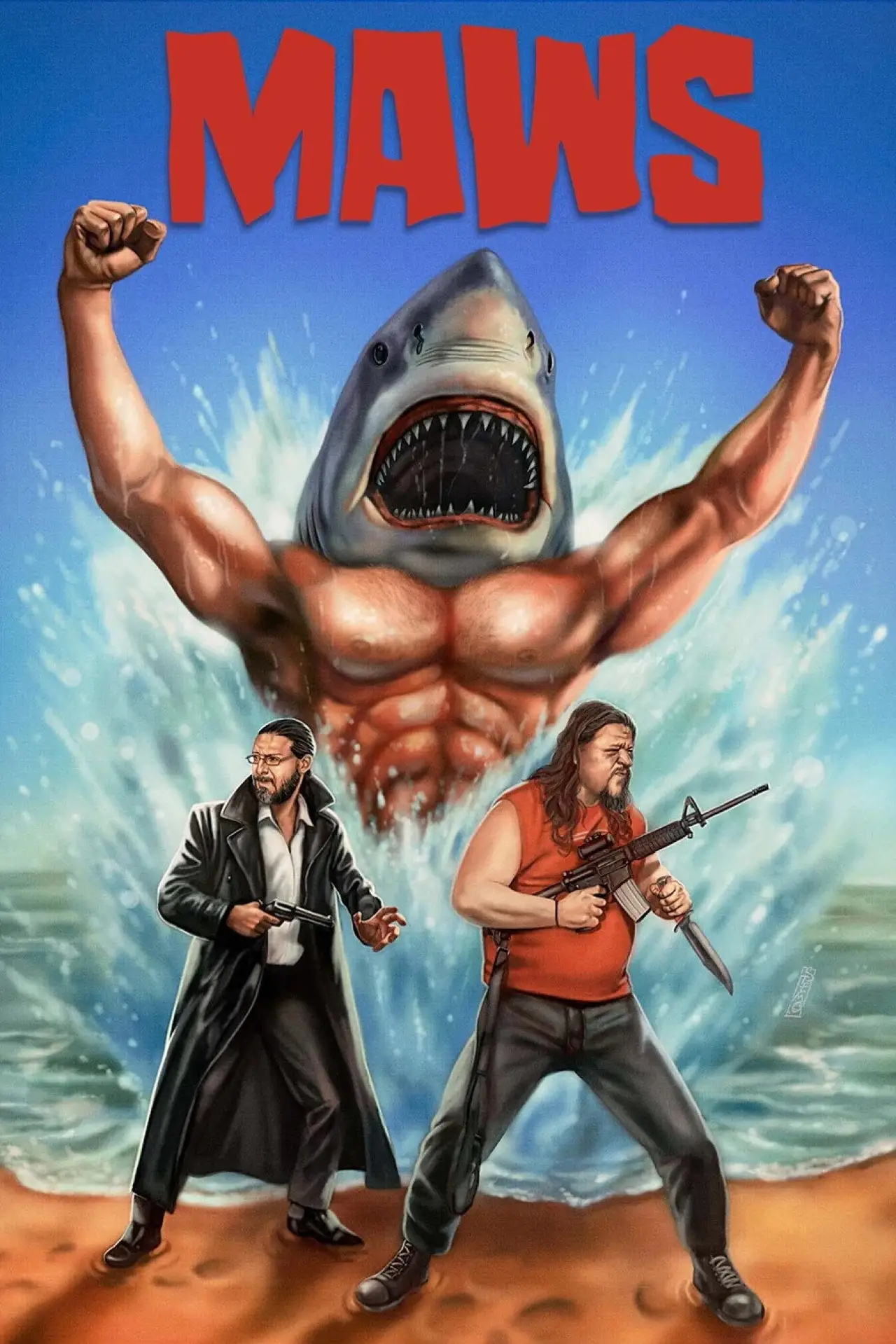 Plakat filmowy "Maws"