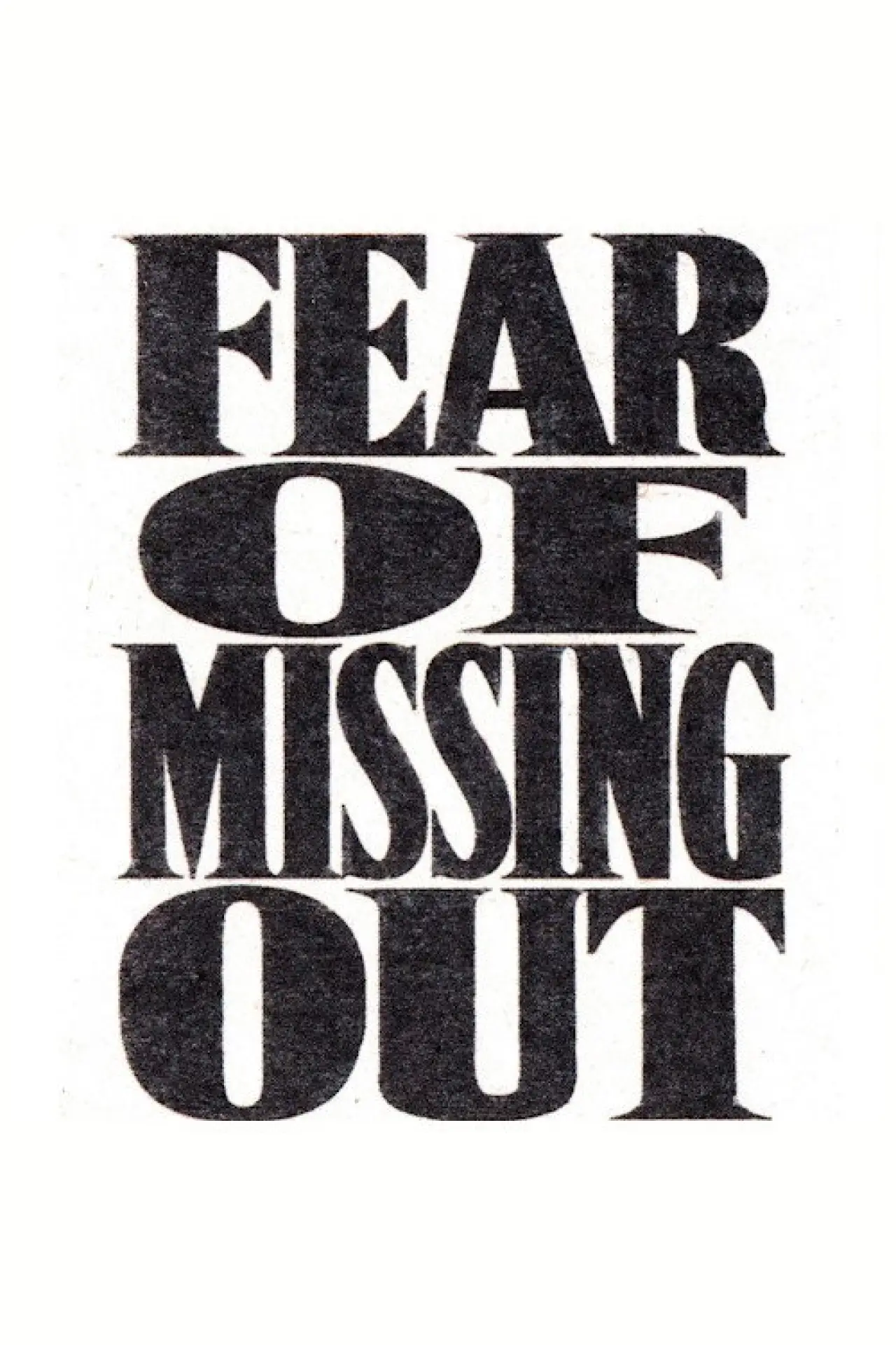 Plakat filmowy "Fear of Missing Out"