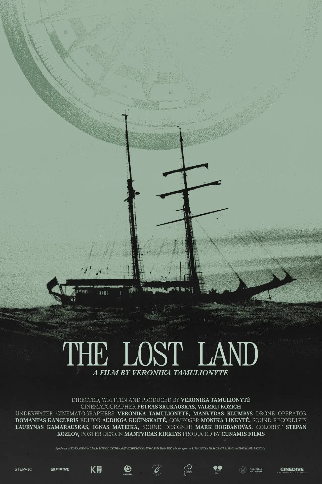 Plakat filmowy "Nuskendusi žemė"