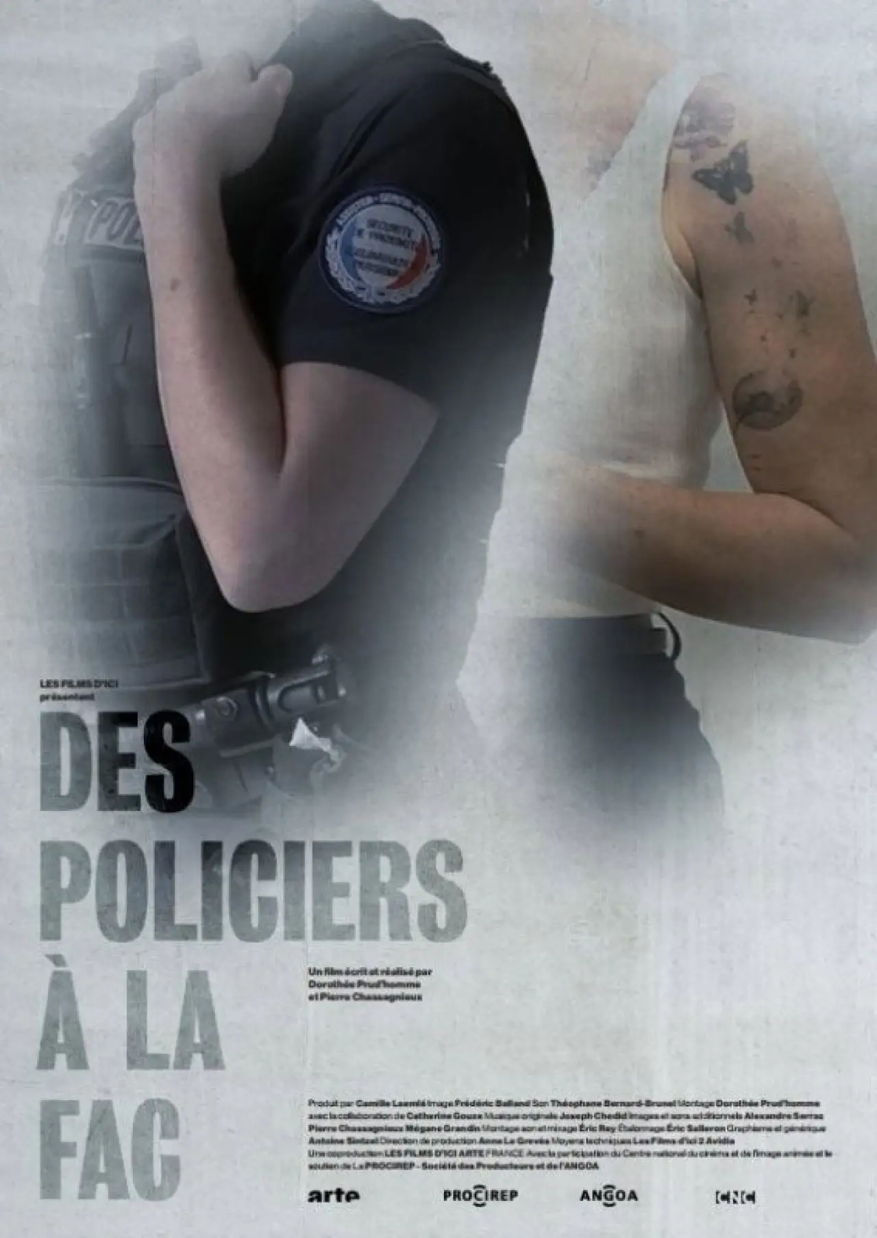 Plakat filmowy "Des policiers à la fac"
