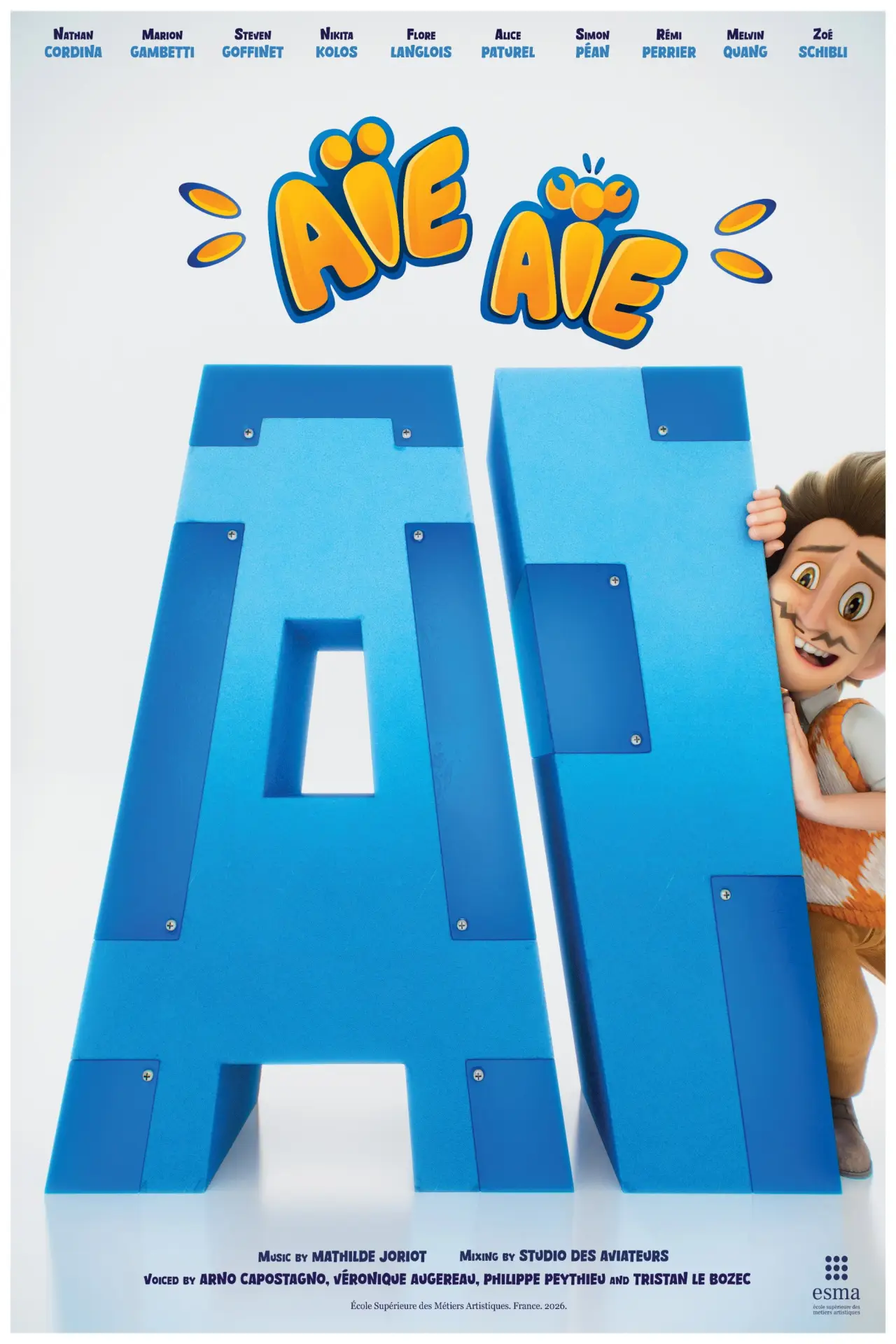Plakat filmowy "Aïe Aïe A.I."