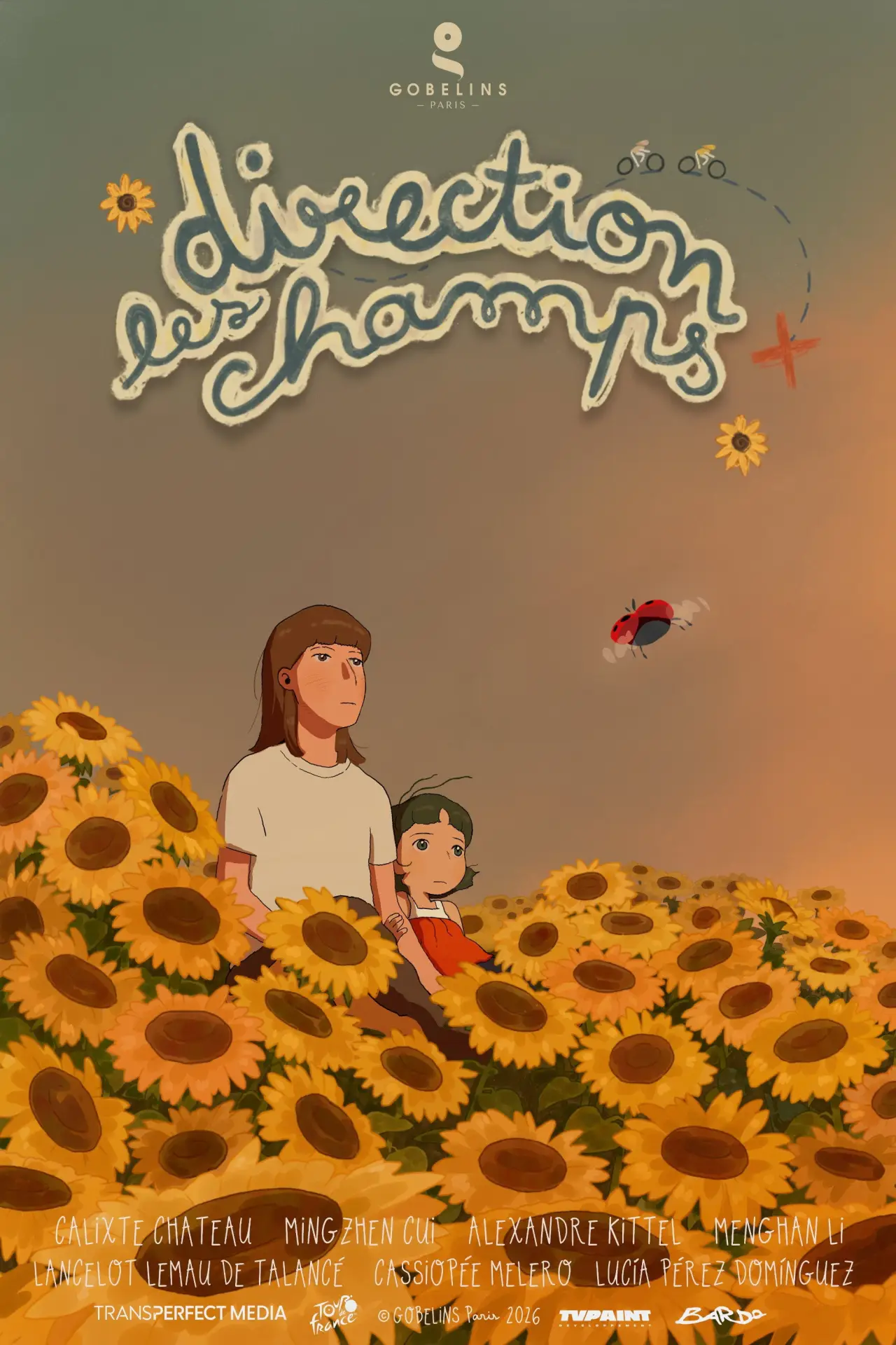 Plakat filmowy "Direction les Champs"