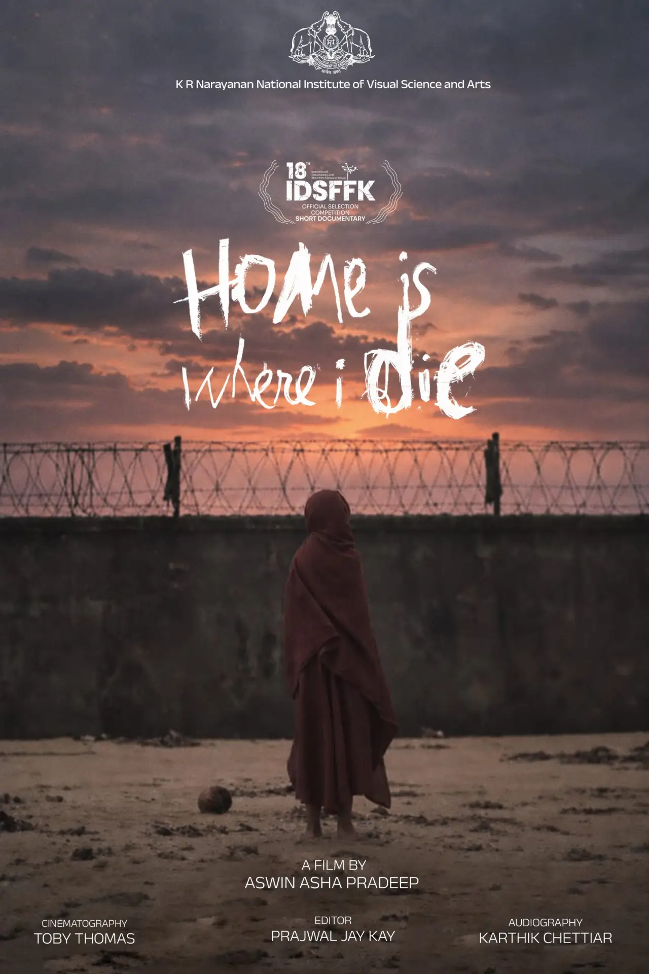 Plakat filmowy "HOME IS WHERE I DIE"