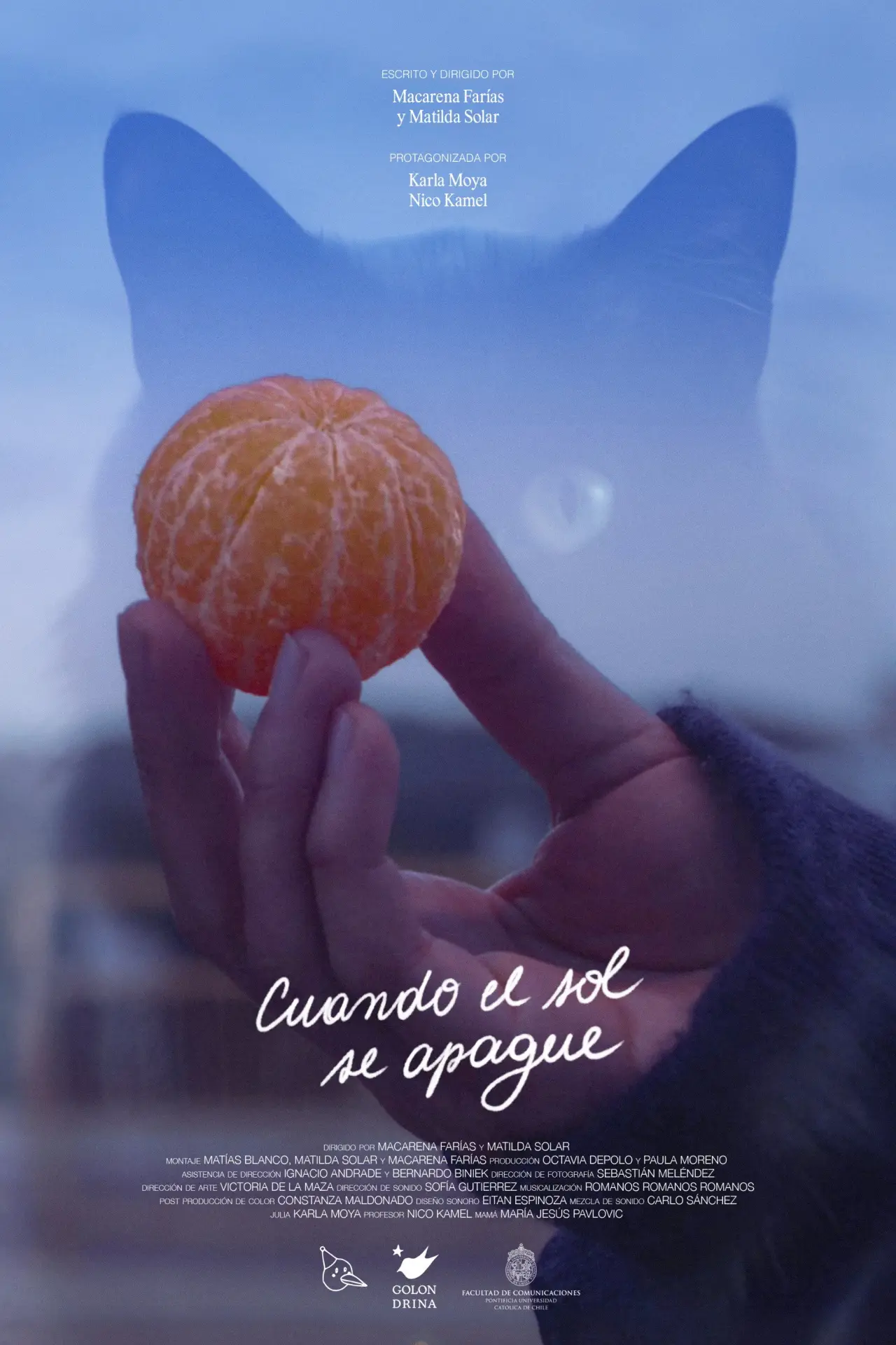 Plakat filmowy "Cuando el sol se apague"