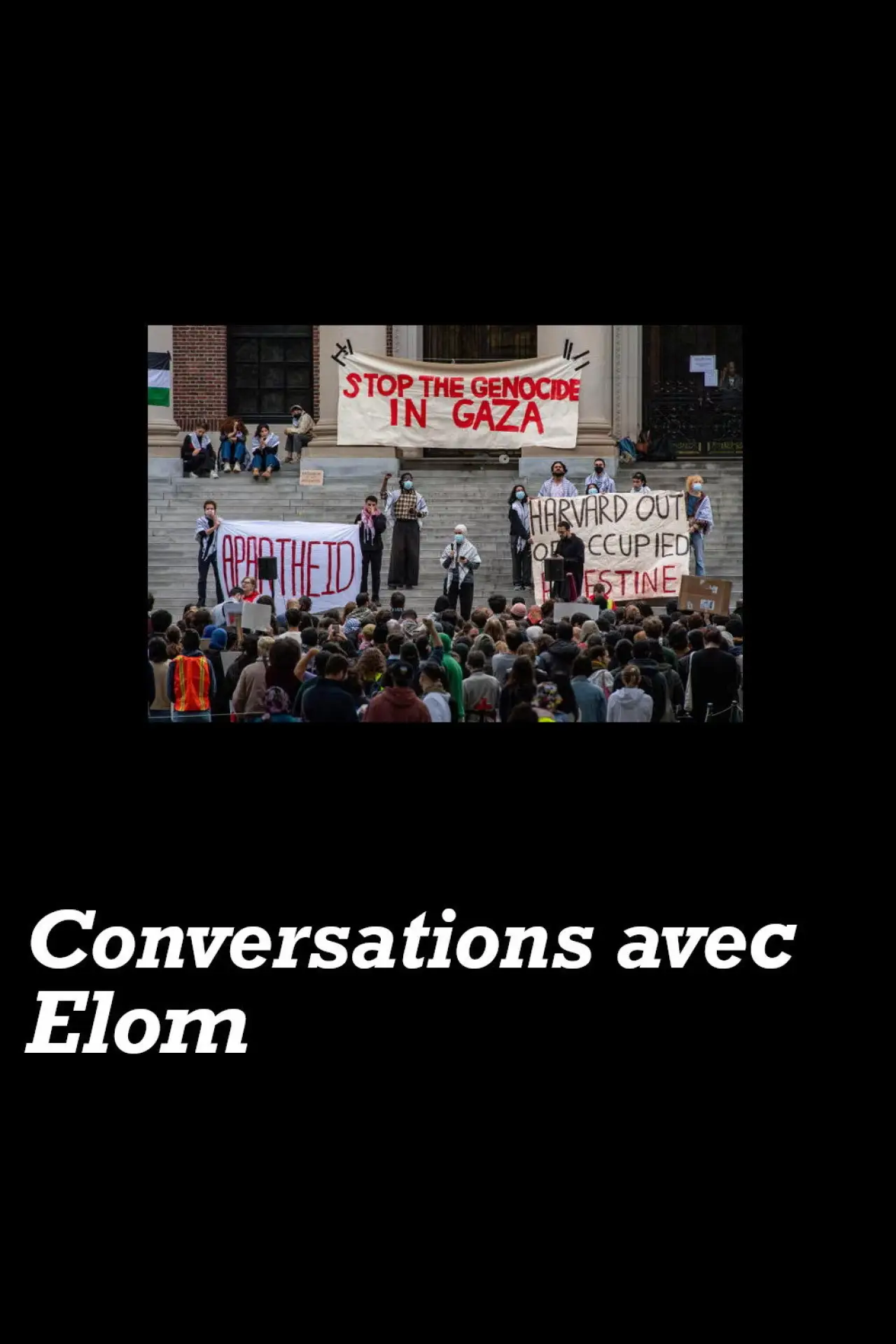 Plakat filmowy "Conversations avec Elom"