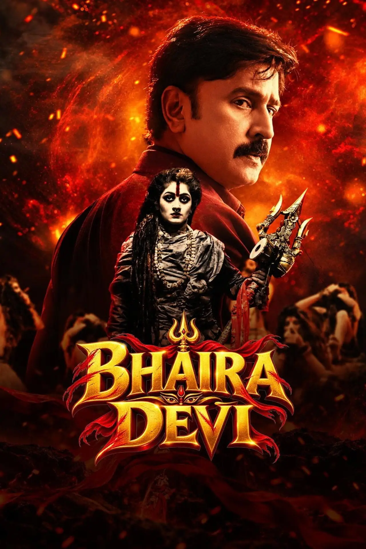 Plakat filmowy "Bhairadevi"