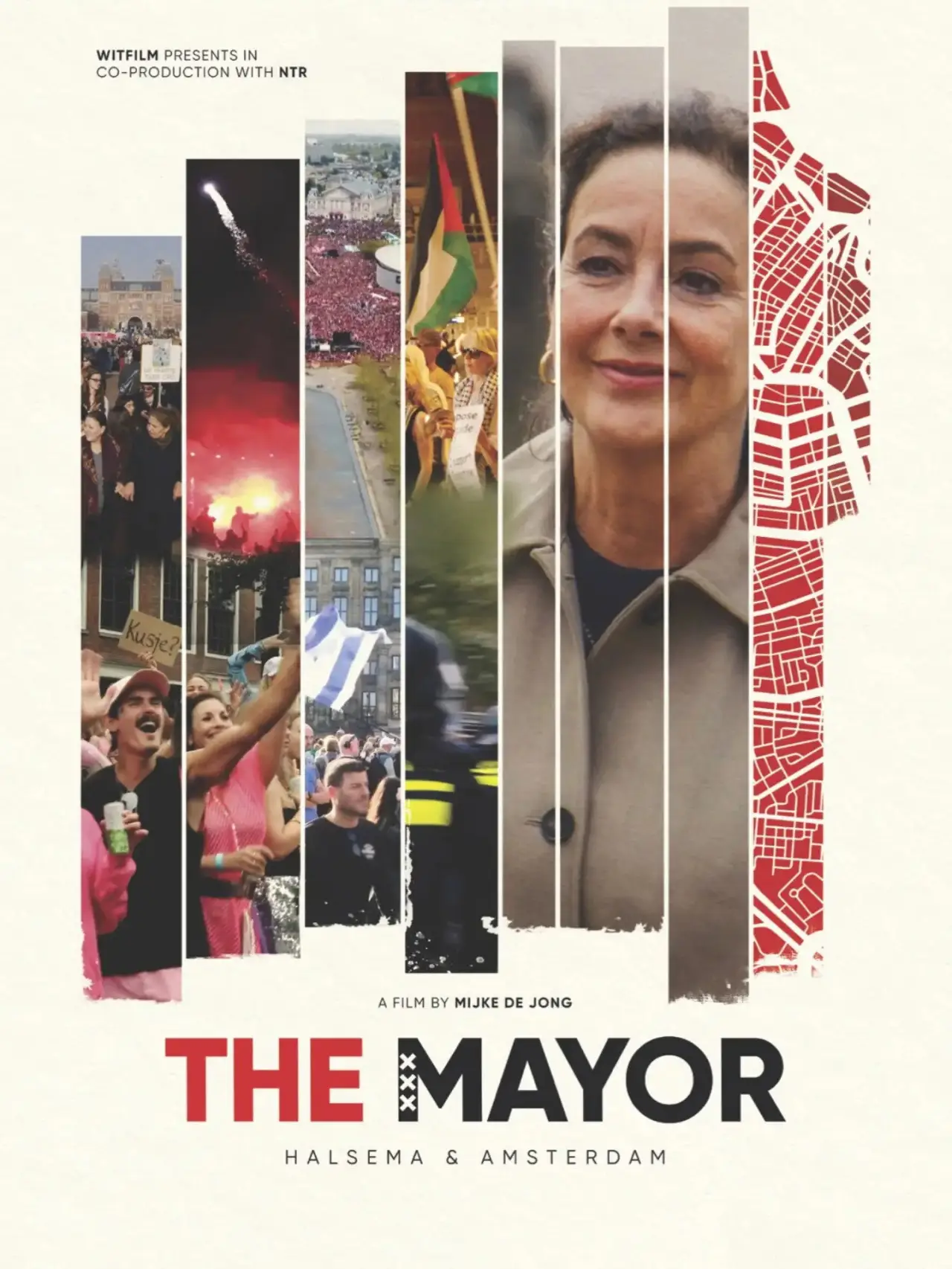 Plakat filmowy "De burgemeester: Halsema en de hoofdstad"