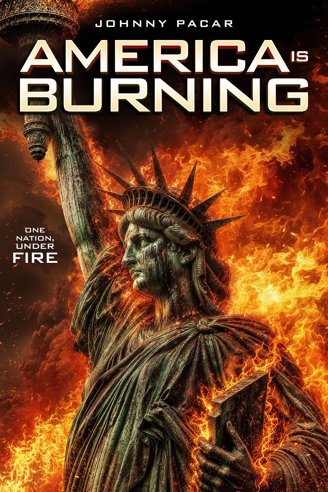 Plakat filmowy "America is Burning"