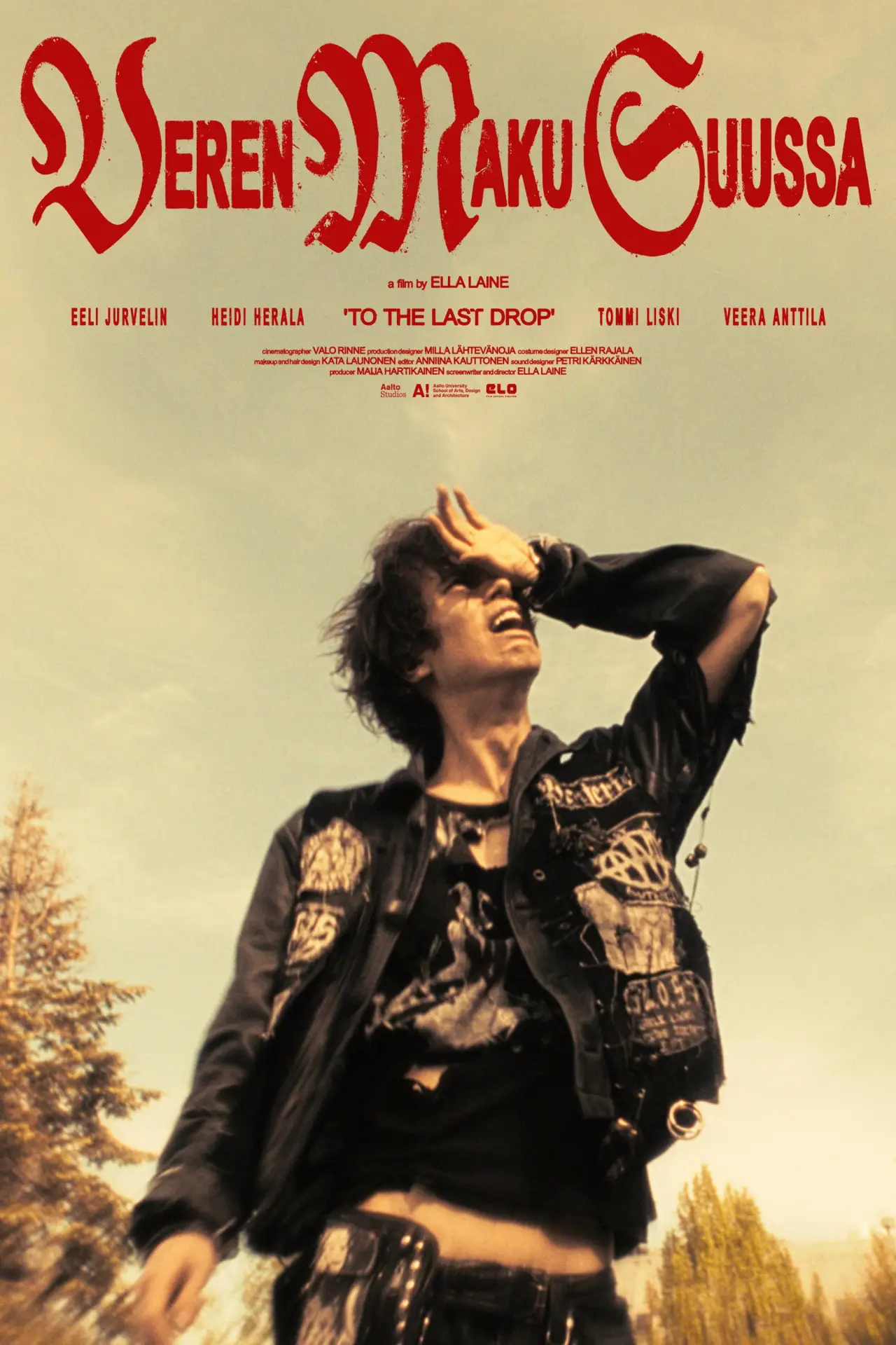 Plakat filmowy "Veren maku suussa"