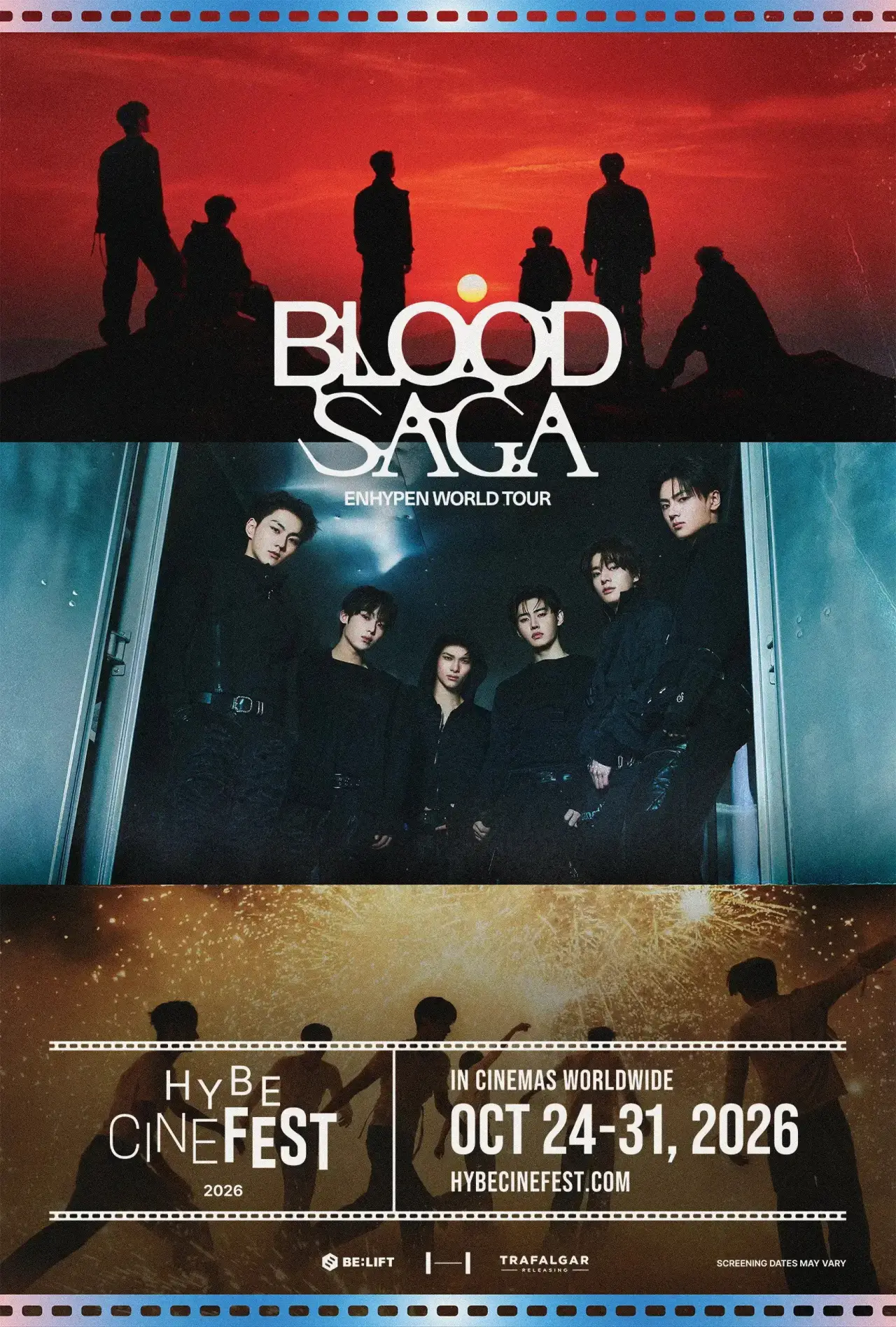Plakat filmowy "엔하이픈 월드 투어 ‘블러드 사가’"