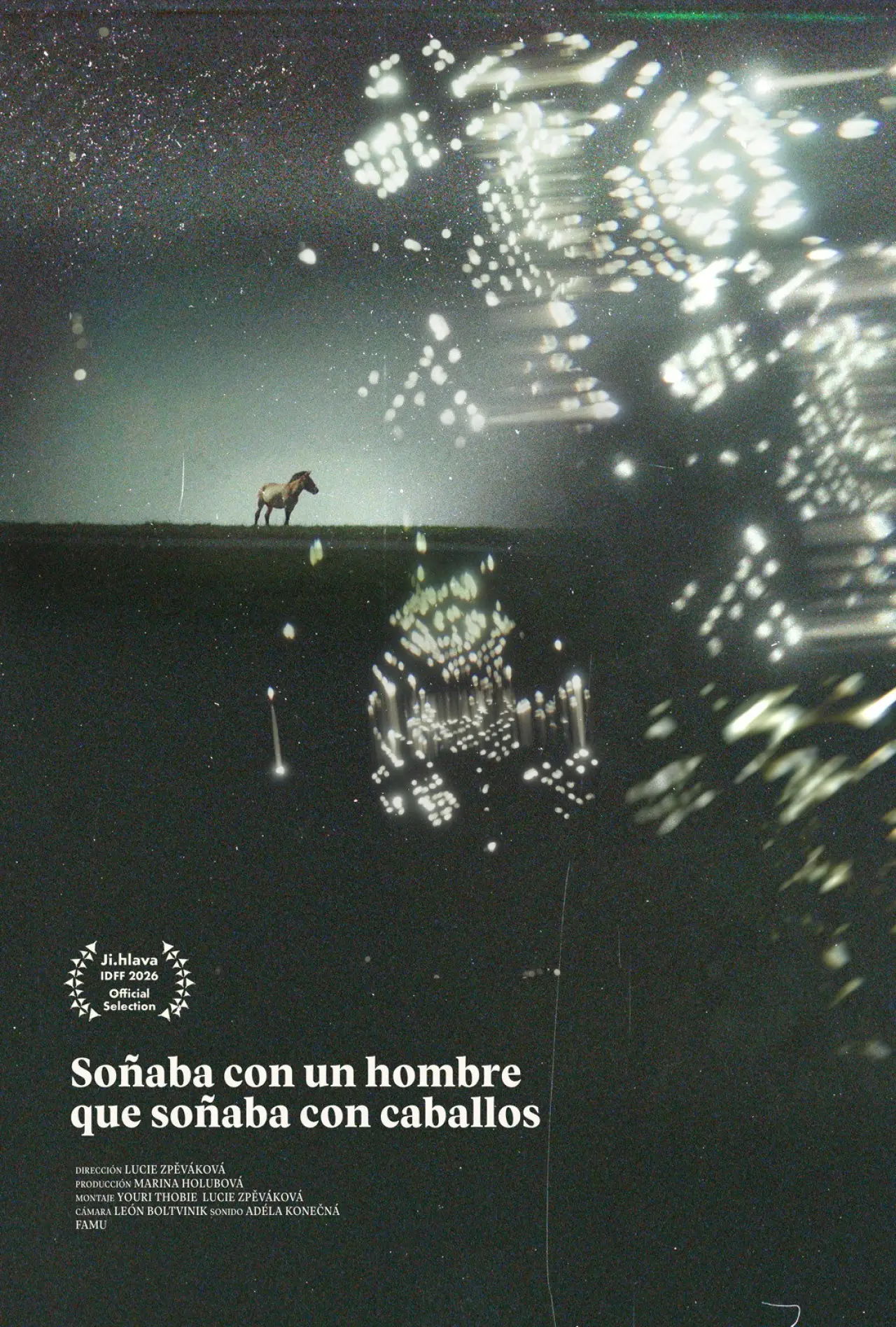 Plakat filmowy "Soñaba con un hombre que soñaba con caballos"