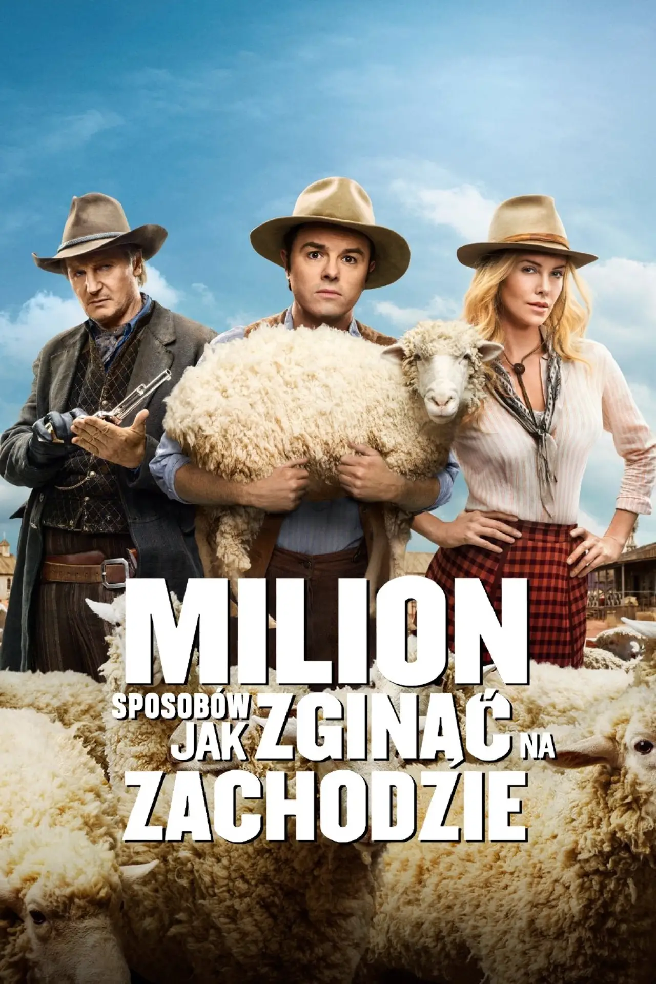 Plakat filmowy "Milion Sposobów, jak Zginąć na Zachodzie"