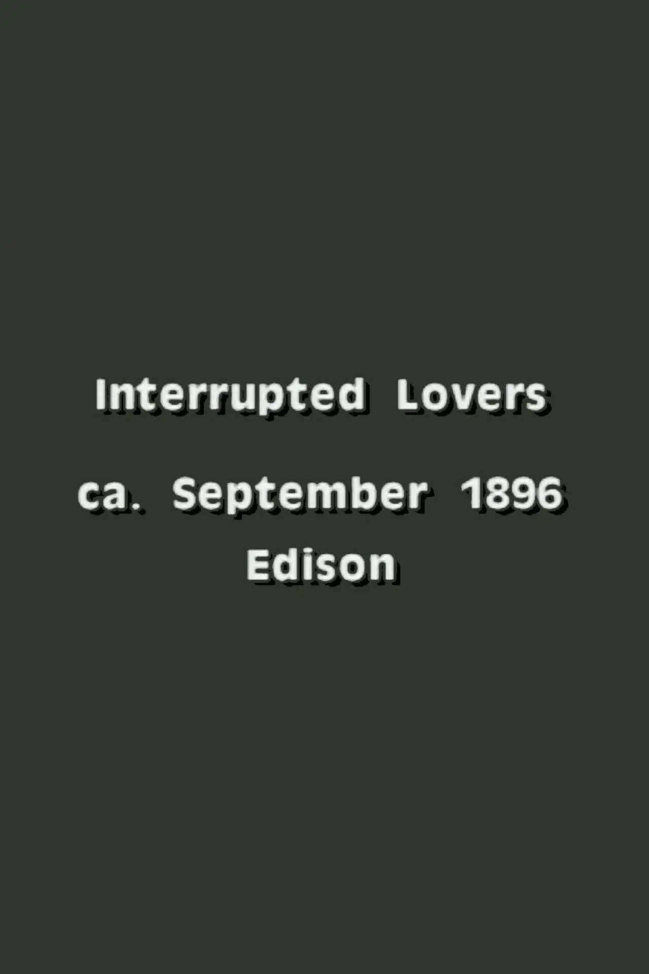 Plakat filmowy "Interrupted Lovers"