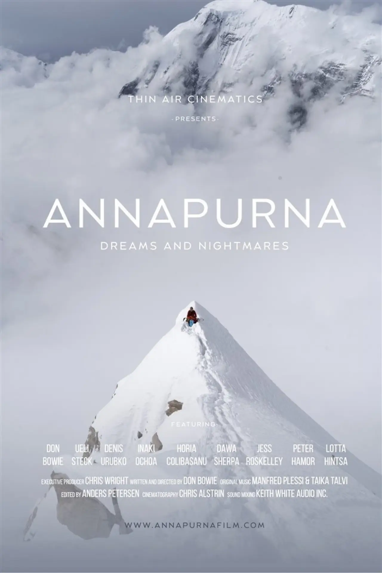 Plakat filmowy "Annapurna: Dreams and Nightmares"