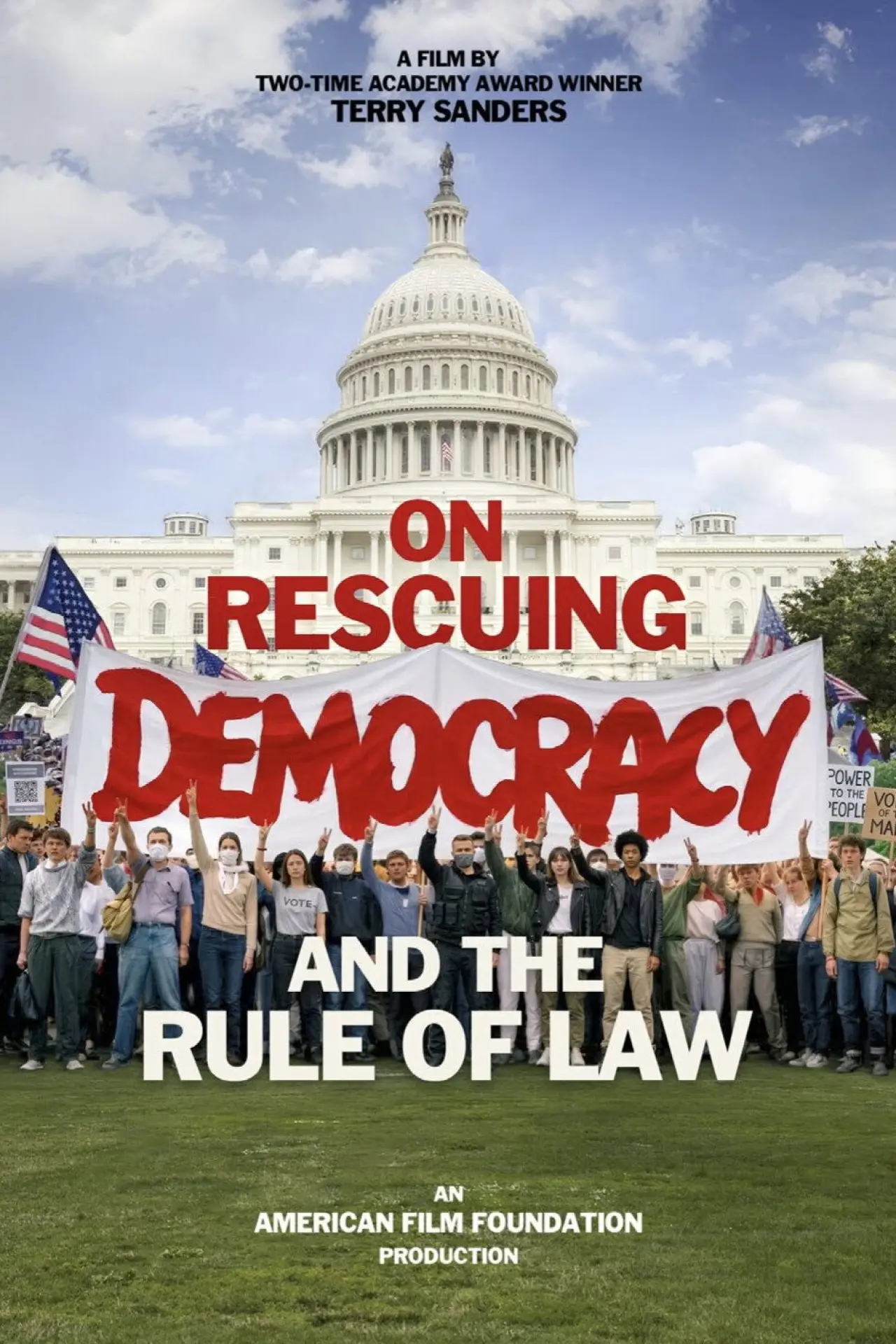 Plakat filmowy "On Rescuing Democracy and the Rule of Law"