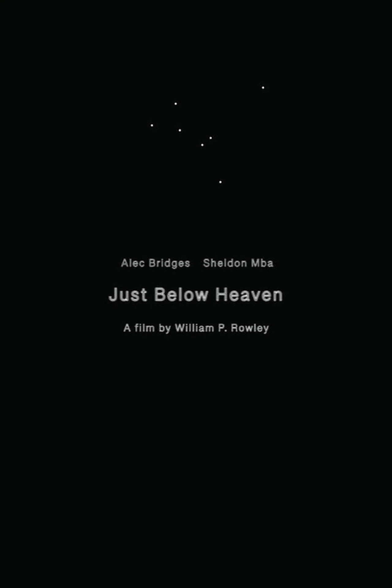 Plakat filmowy "Just Below Heaven"