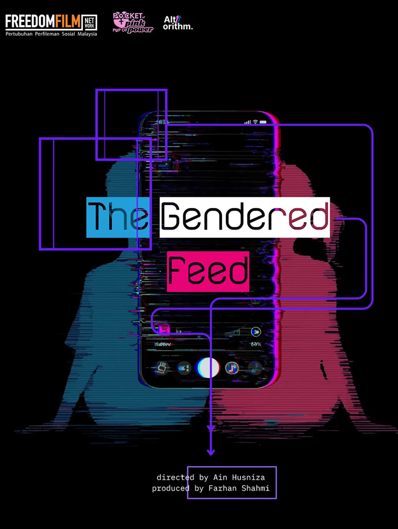 Plakat filmowy "The Gendered Feed"