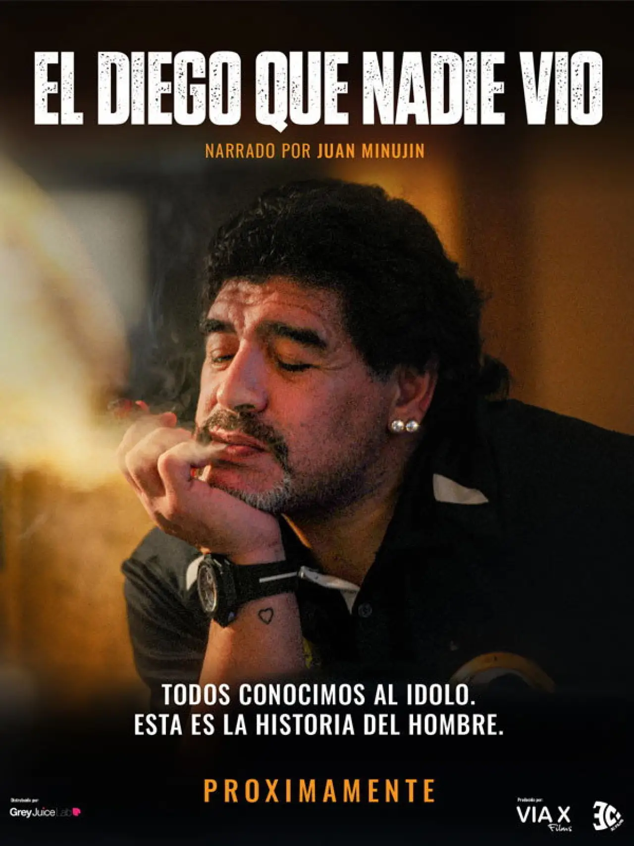 Plakat filmowy "El Diego que nadie vio"