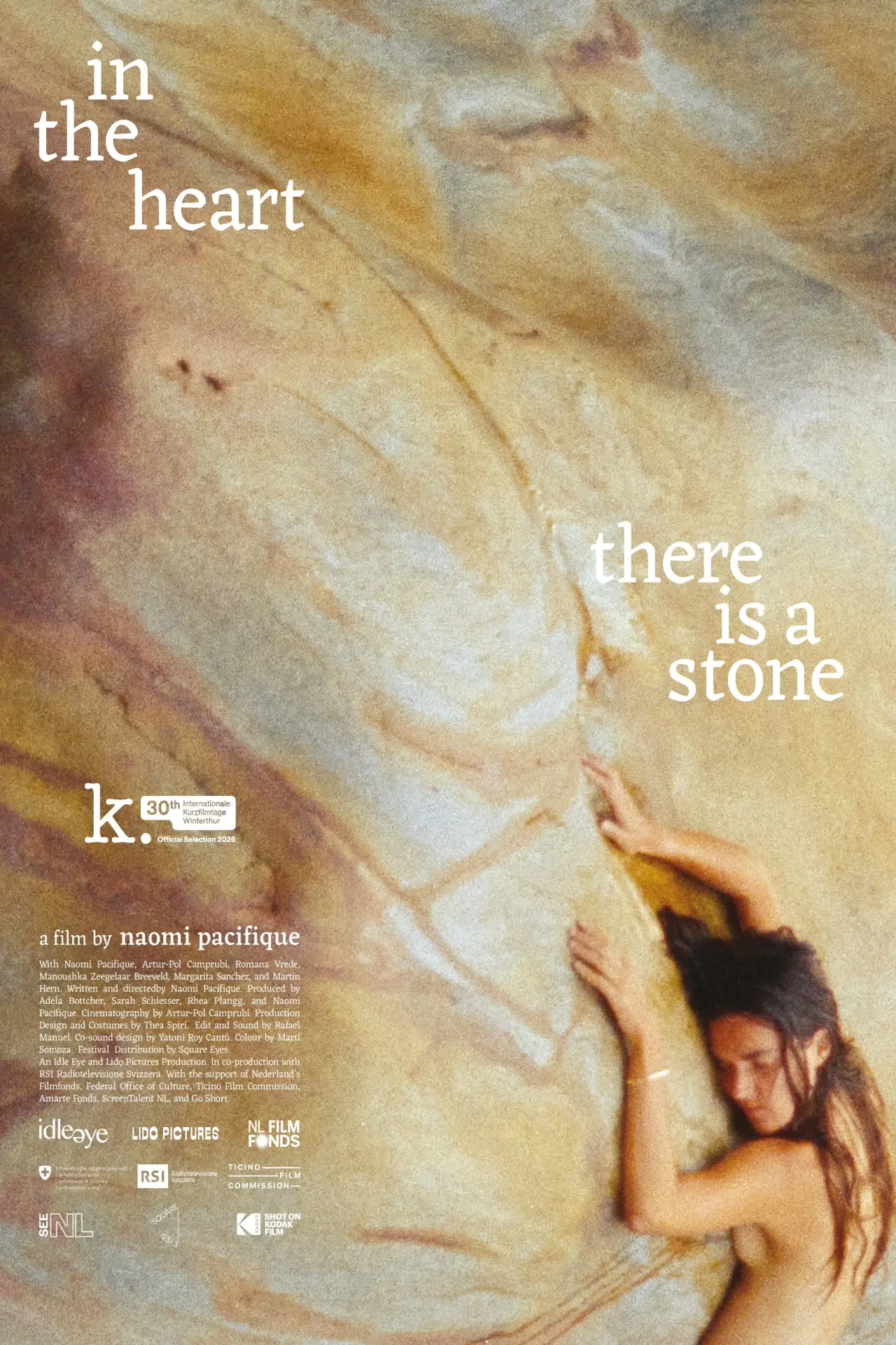 Plakat filmowy "in the heart there is a stone"