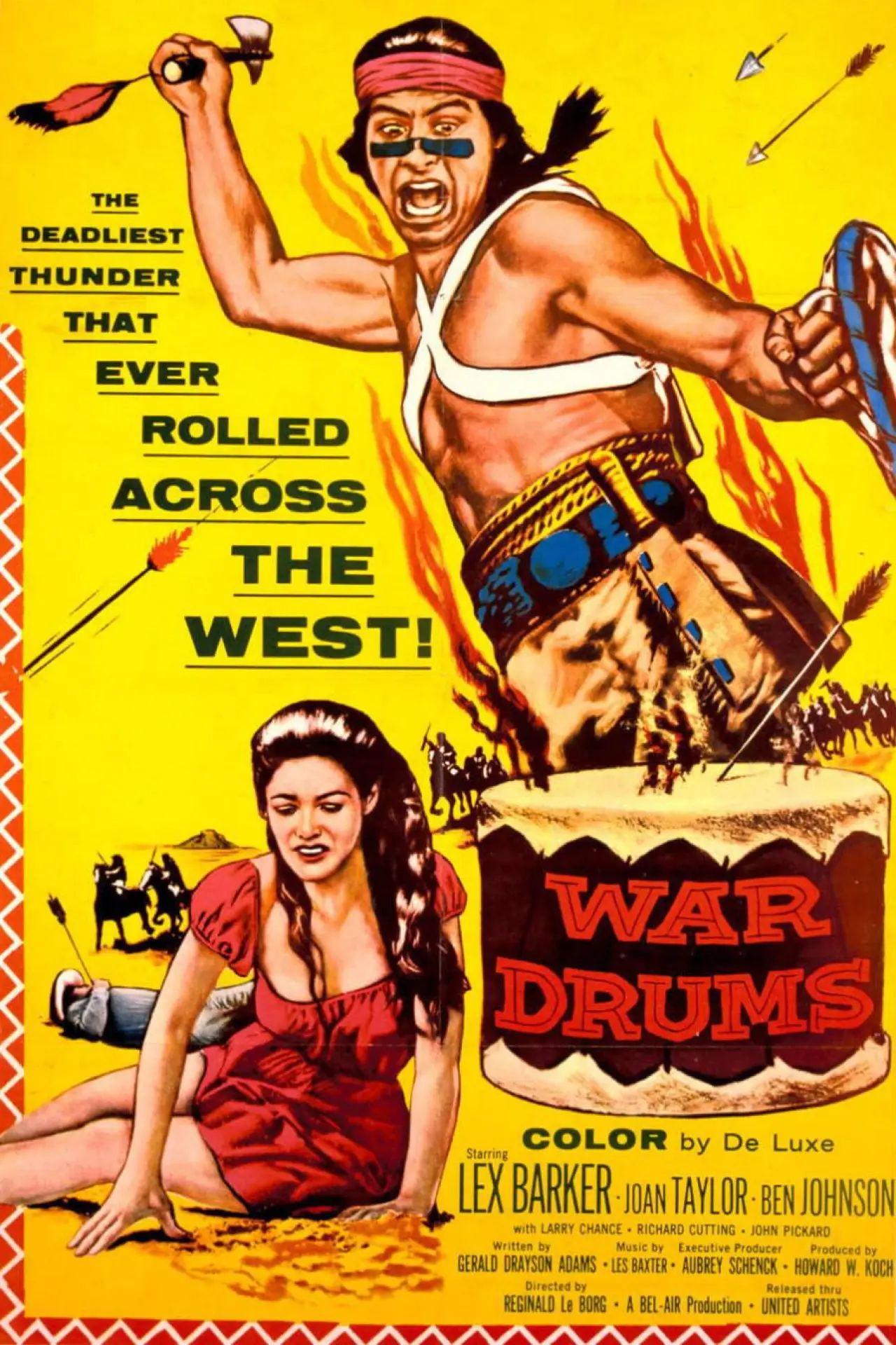 Plakat filmowy "Bębny wojny"
