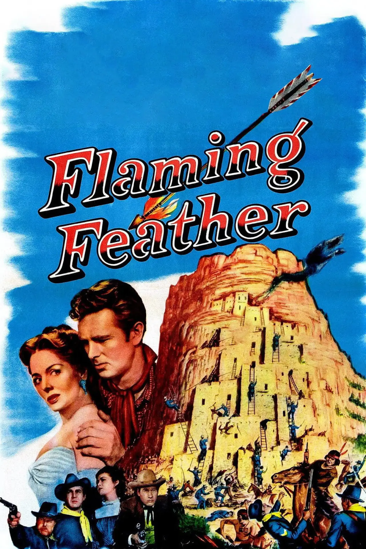 Plakat filmowy "Flaming Feather"