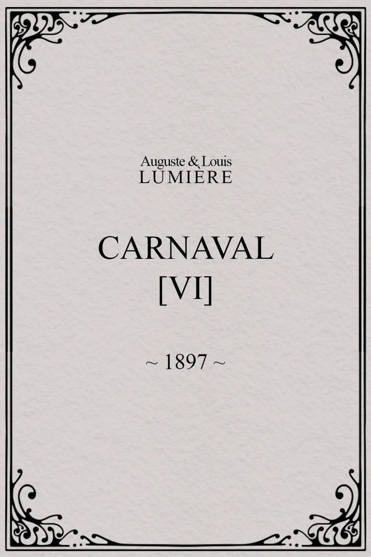 Plakat filmowy "Carnaval, [VI]"