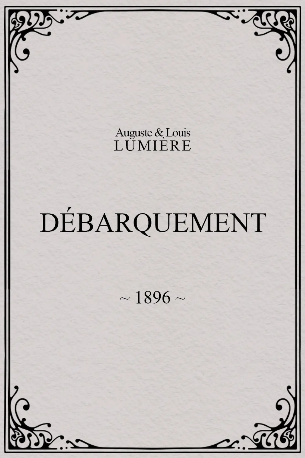 Plakat filmowy "Débarquement"