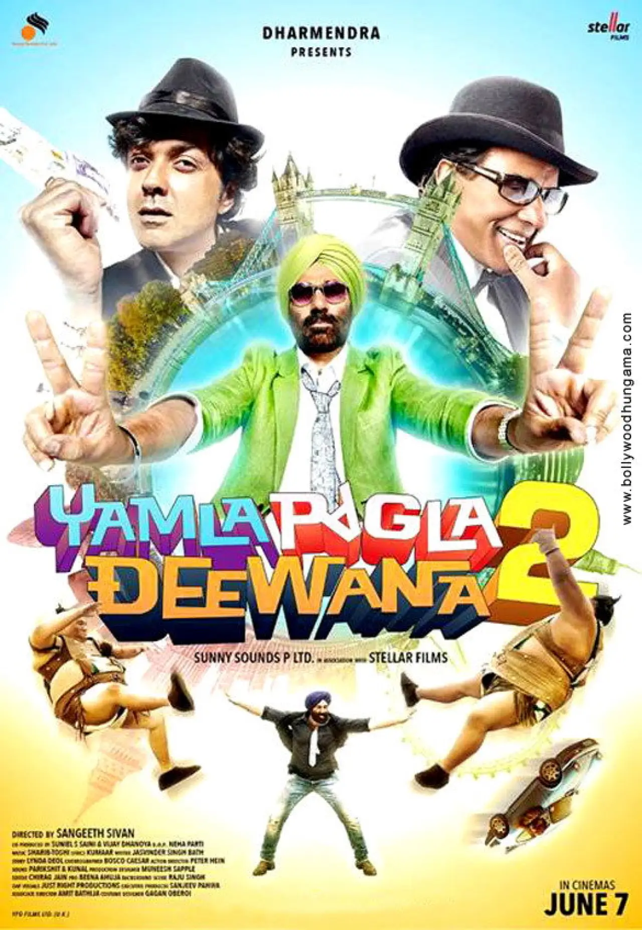 Plakat filmowy "Yamla Pagla Deewana 2"