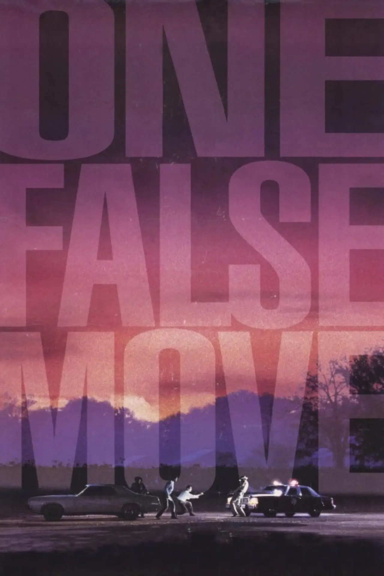 Plakat filmowy "Jeden fałszywy ruch"