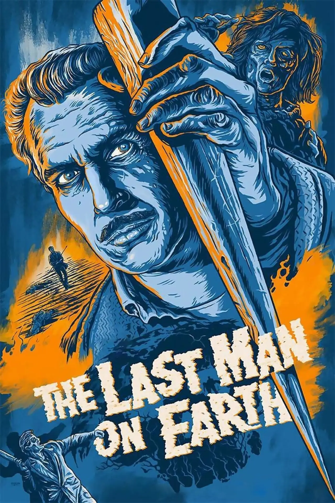 Plakat filmowy "Ostatni człowiek na Ziemi"